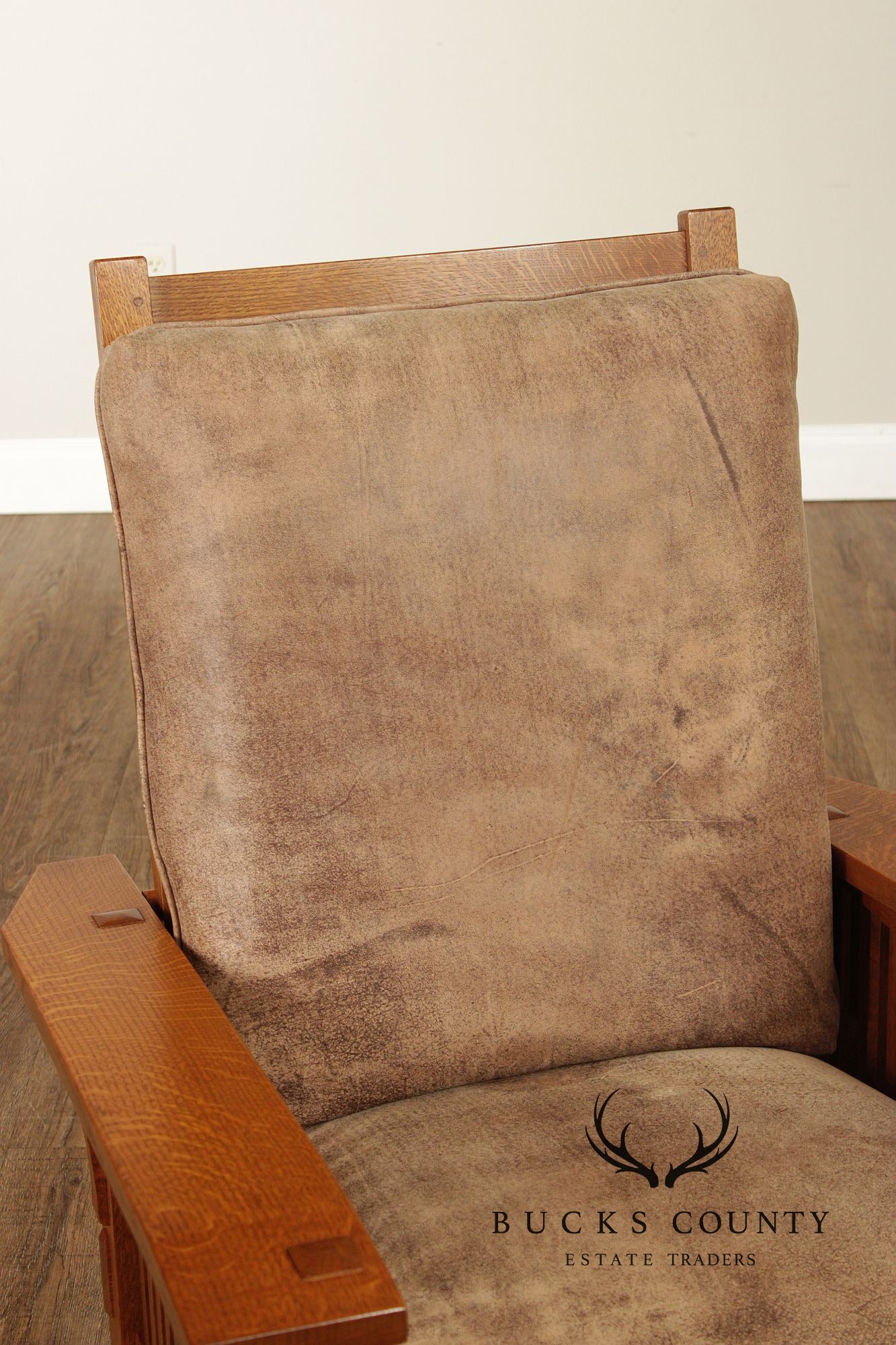 Stickley Mission Collection Oak Spindle Morris Chair