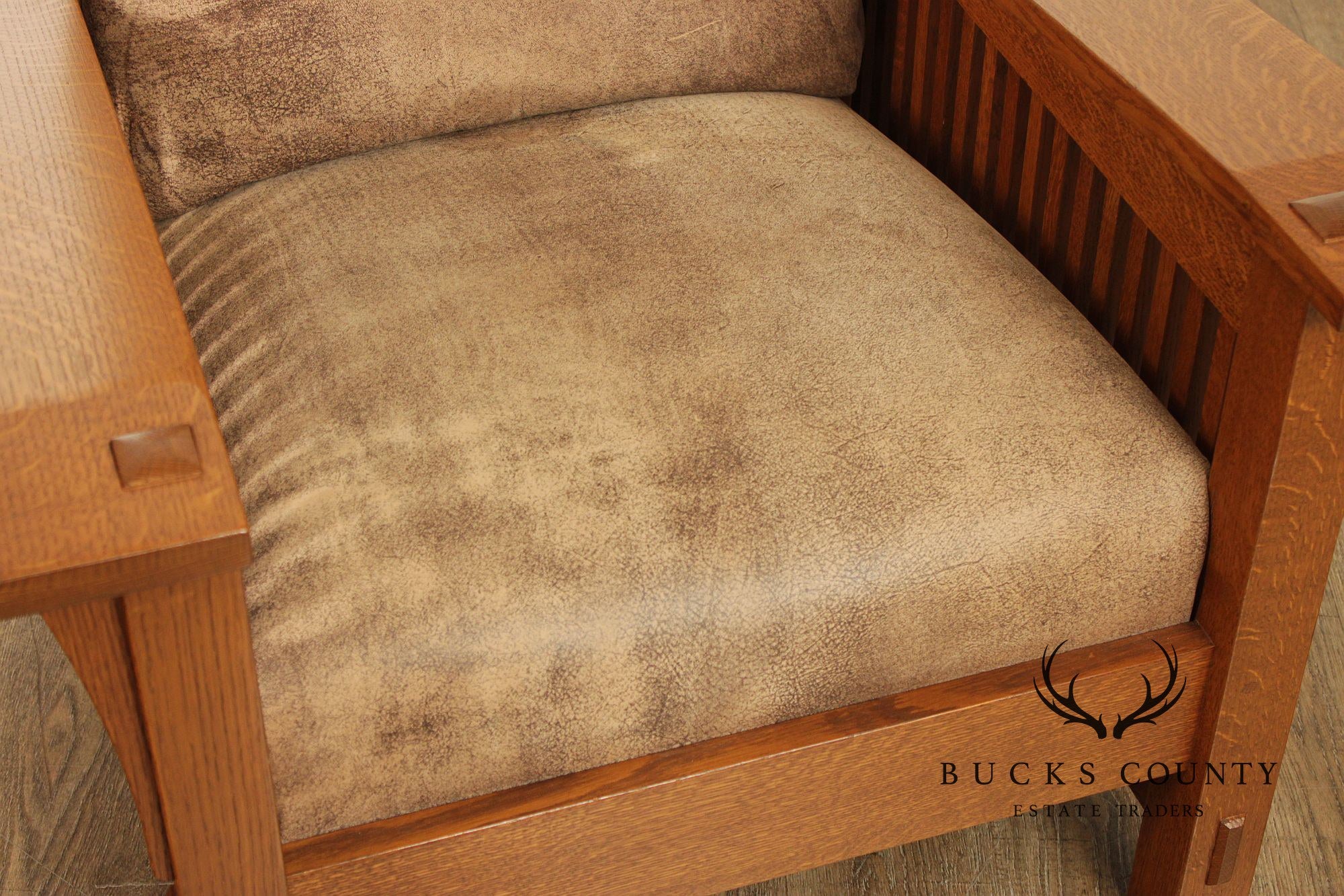 Stickley Mission Collection Oak Spindle Morris Chair