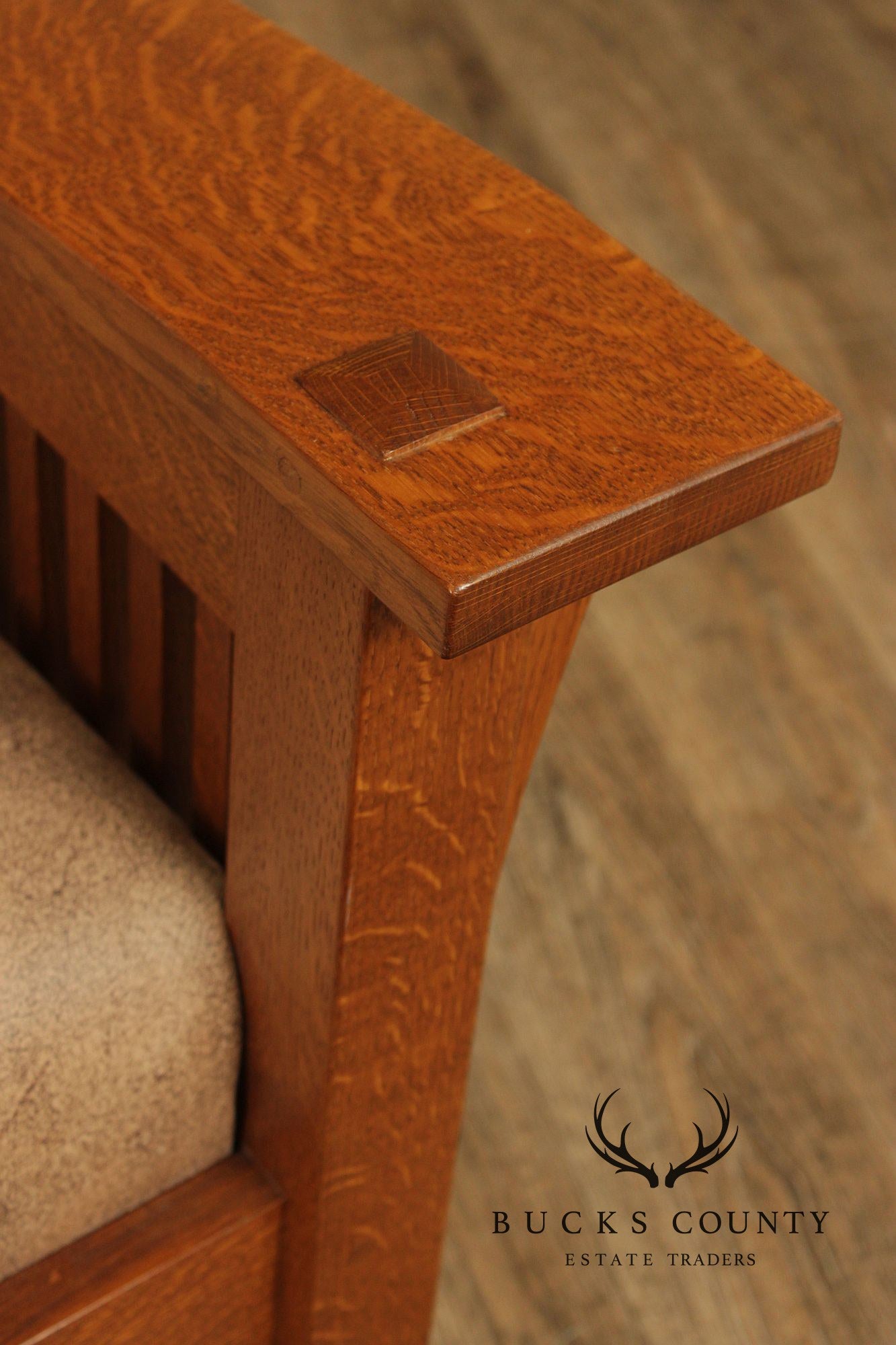 Stickley Mission Collection Oak Spindle Morris Chair