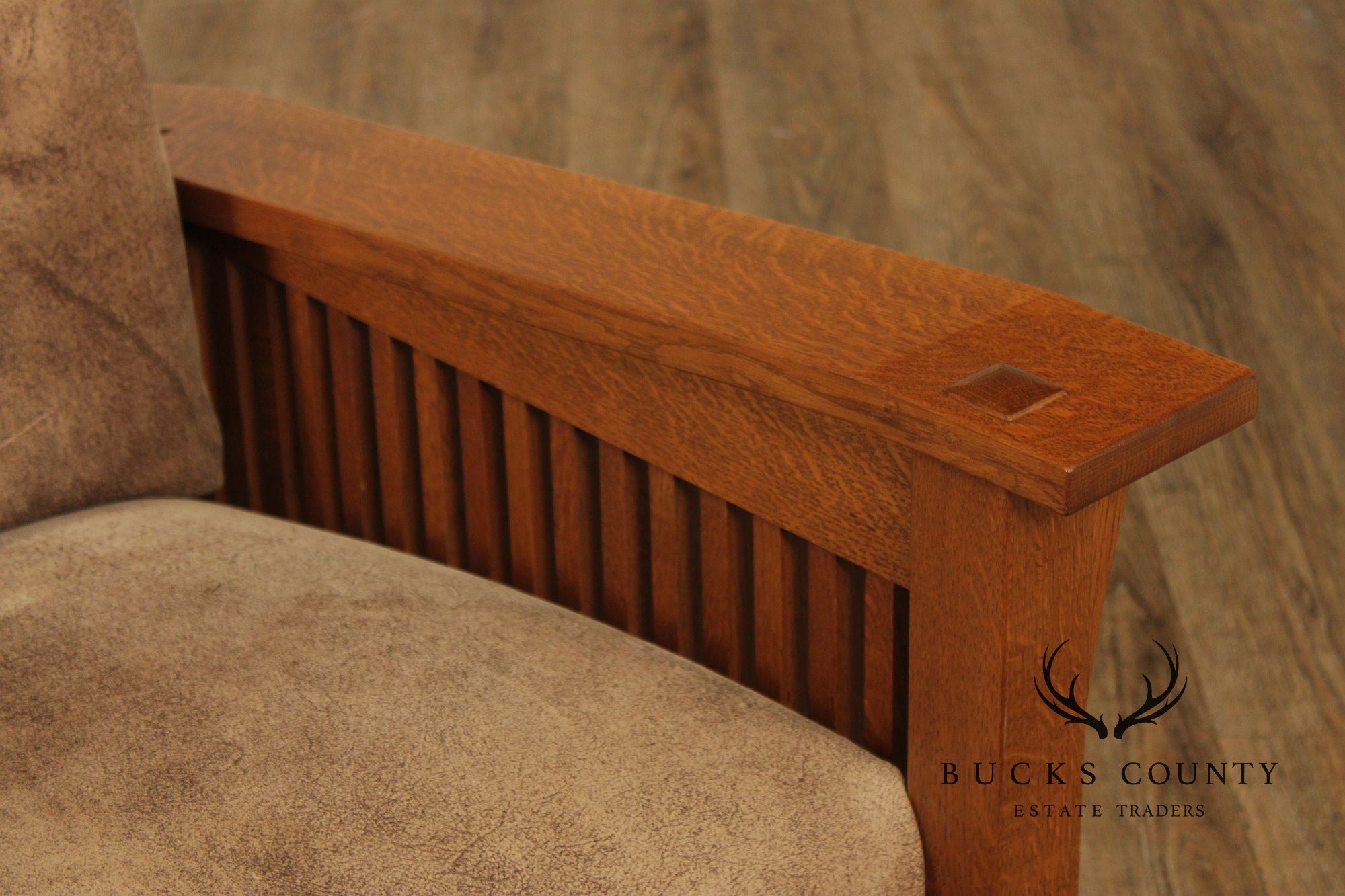 Stickley Mission Collection Oak Spindle Morris Chair