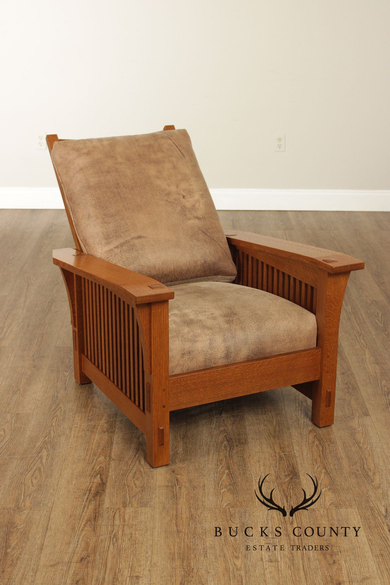 Stickley Mission Collection Oak Spindle Morris Chair