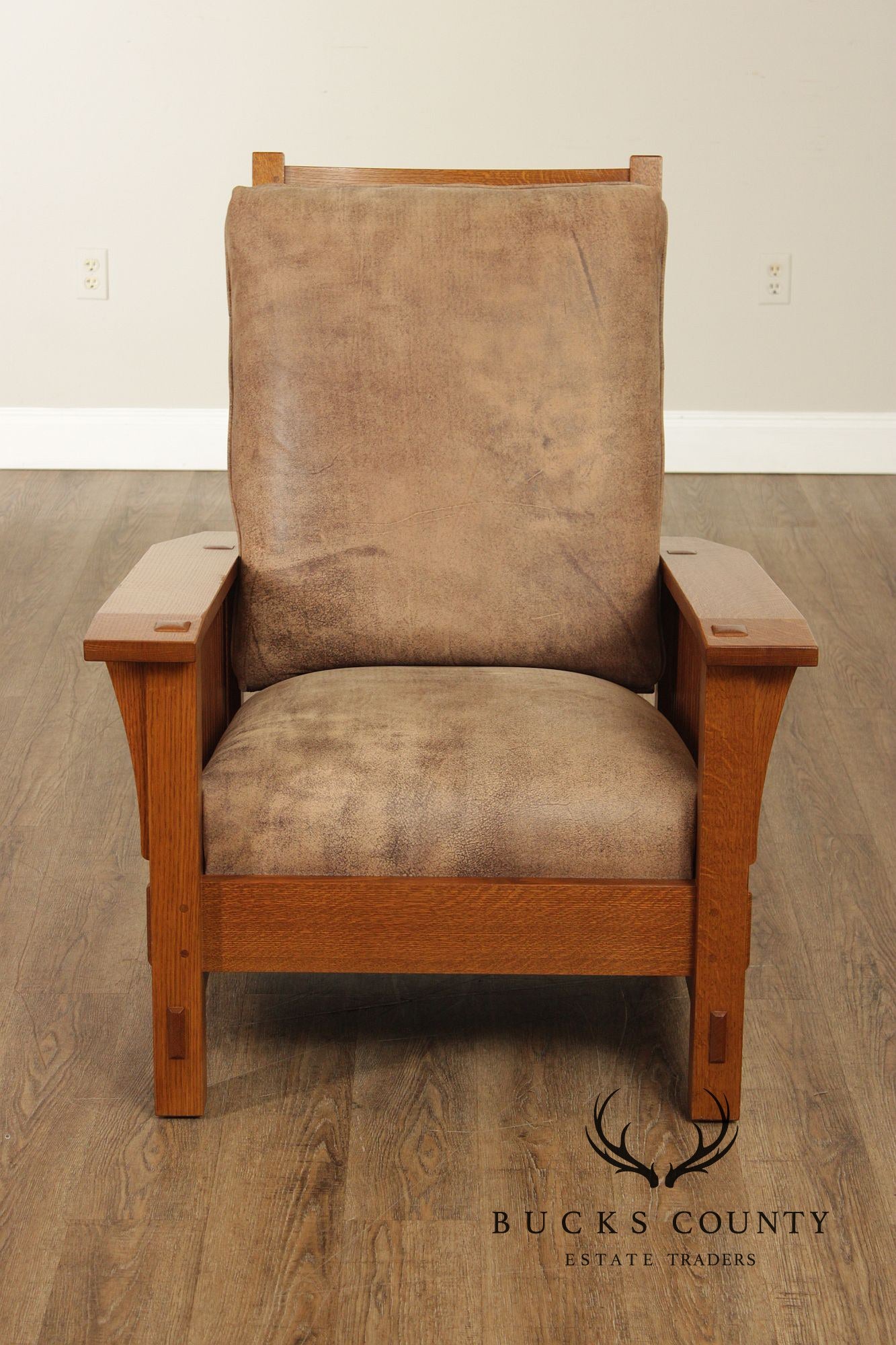Stickley Mission Collection Oak Spindle Morris Chair