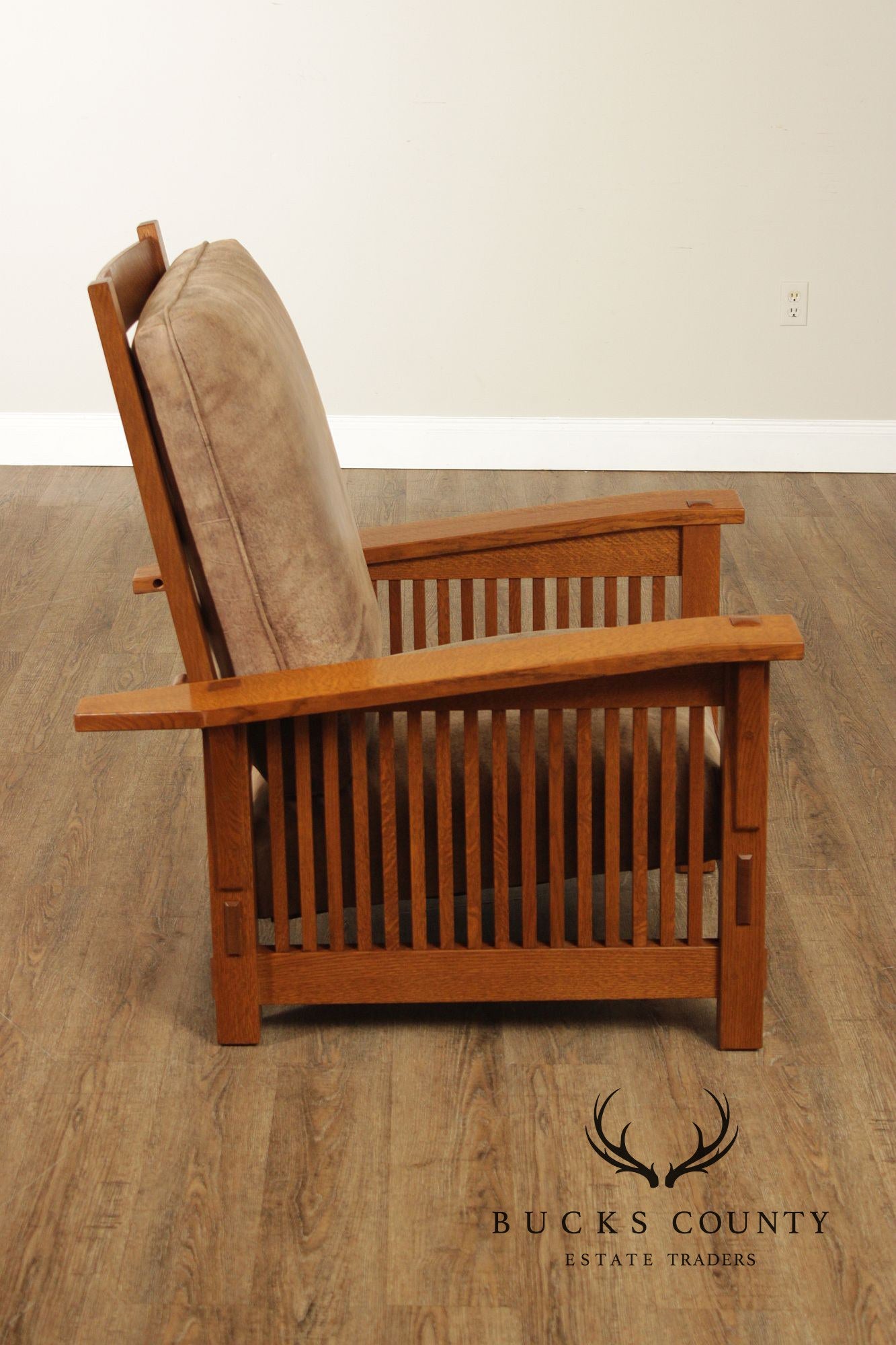 Stickley Mission Collection Oak Spindle Morris Chair