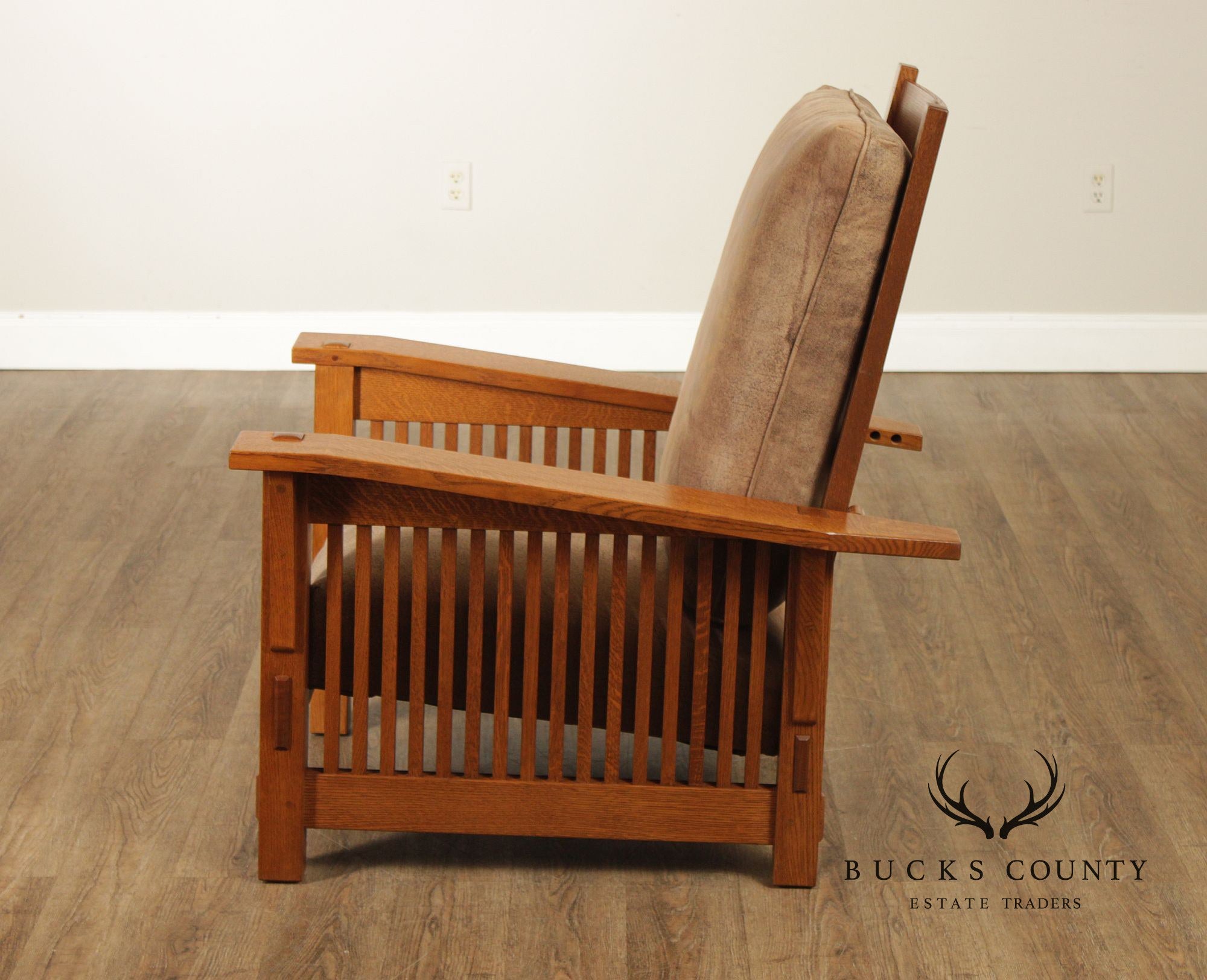 Stickley Mission Collection Oak Spindle Morris Chair