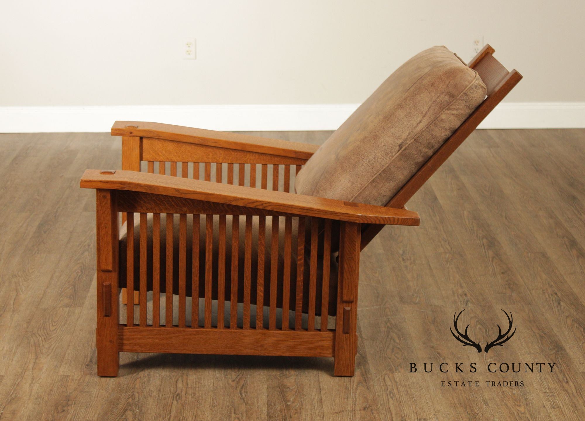 Stickley Mission Collection Oak Spindle Morris Chair