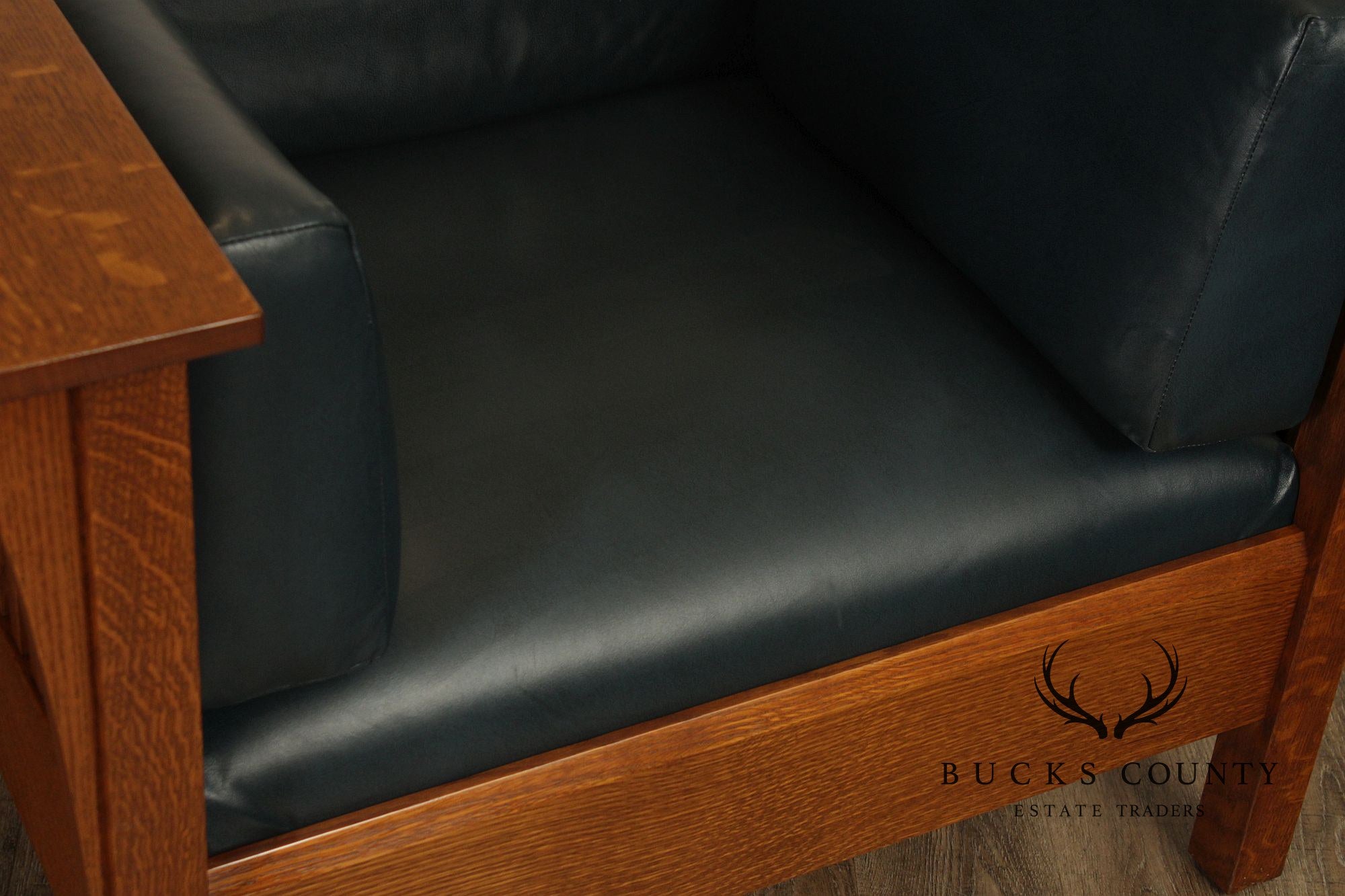 Stickley Mission Collection Oak Spindle Prairie Chair
