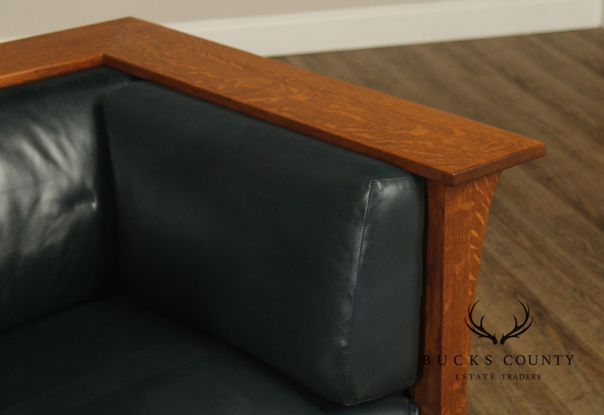 Stickley Mission Collection Oak Spindle Prairie Chair