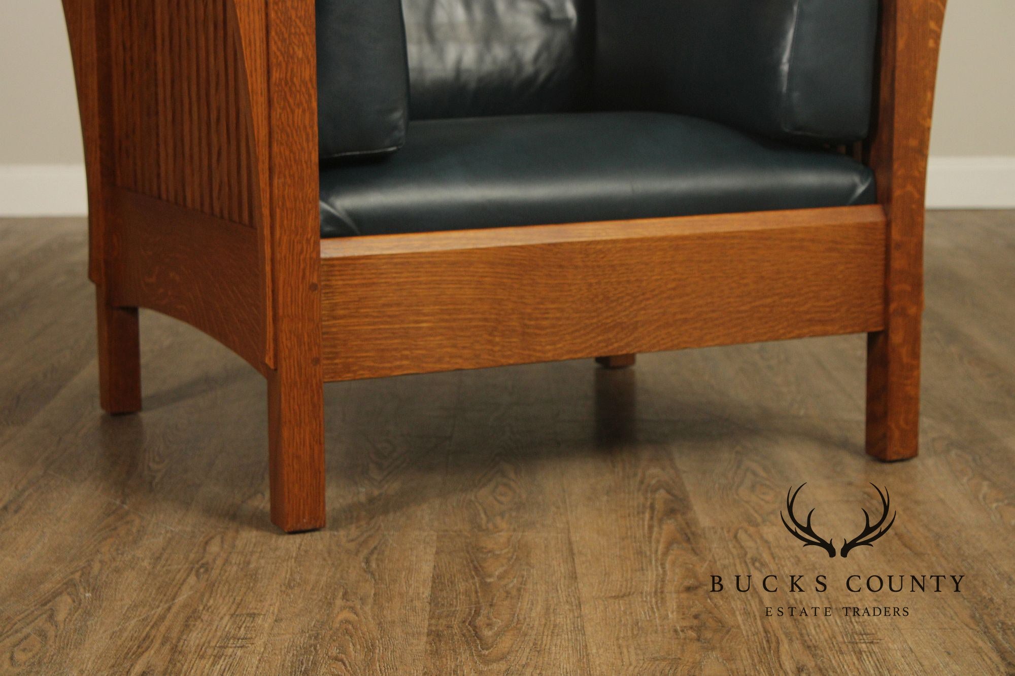 Stickley Mission Collection Oak Spindle Prairie Chair
