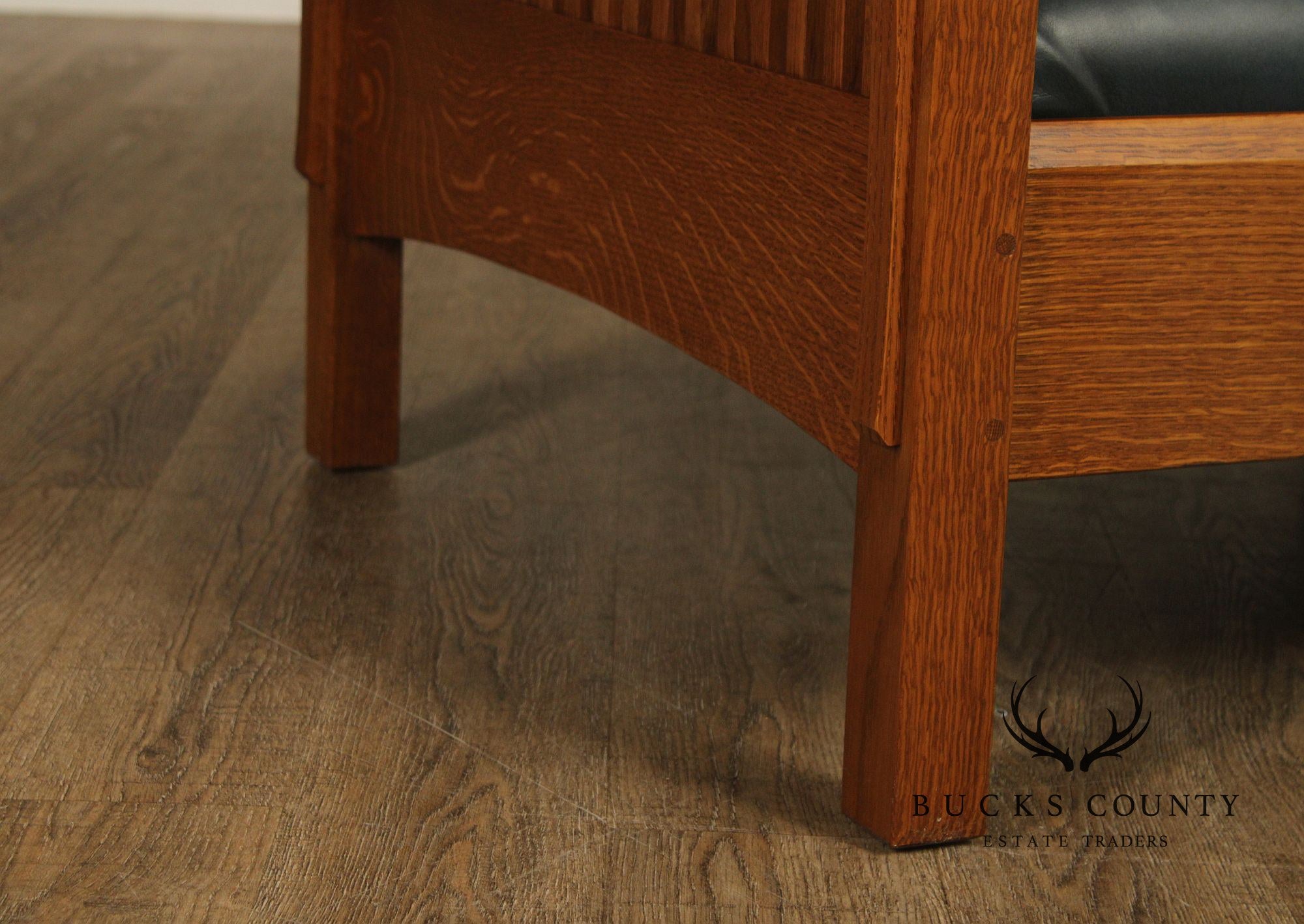 Stickley Mission Collection Oak Spindle Prairie Chair