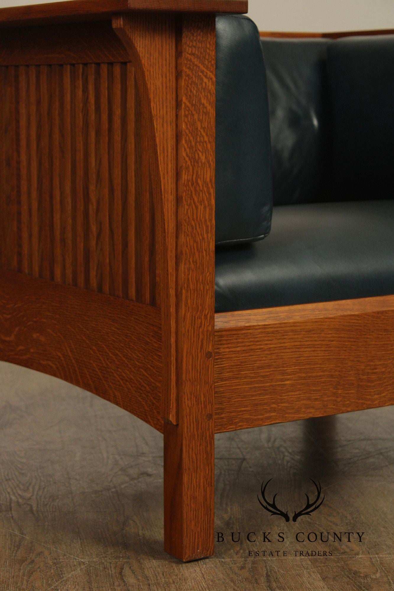 Stickley Mission Collection Oak Spindle Prairie Chair