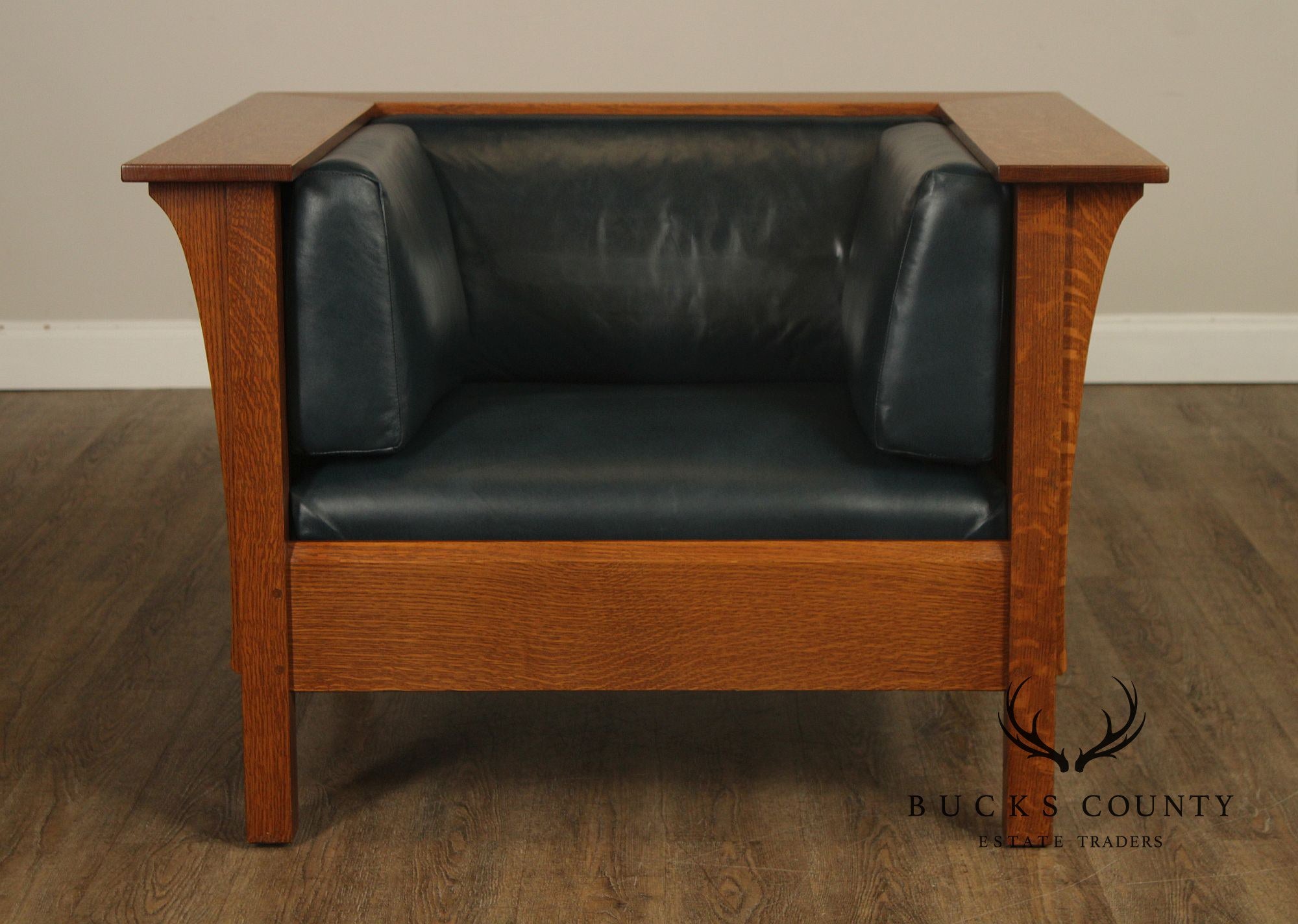Stickley Mission Collection Oak Spindle Prairie Chair
