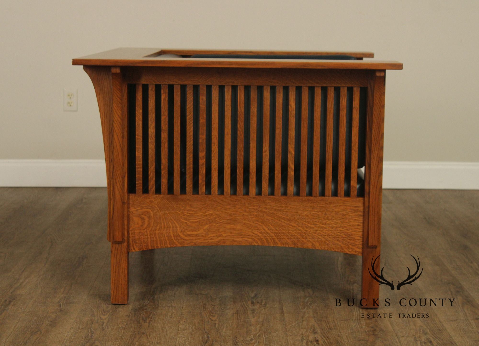 Stickley Mission Collection Oak Spindle Prairie Chair