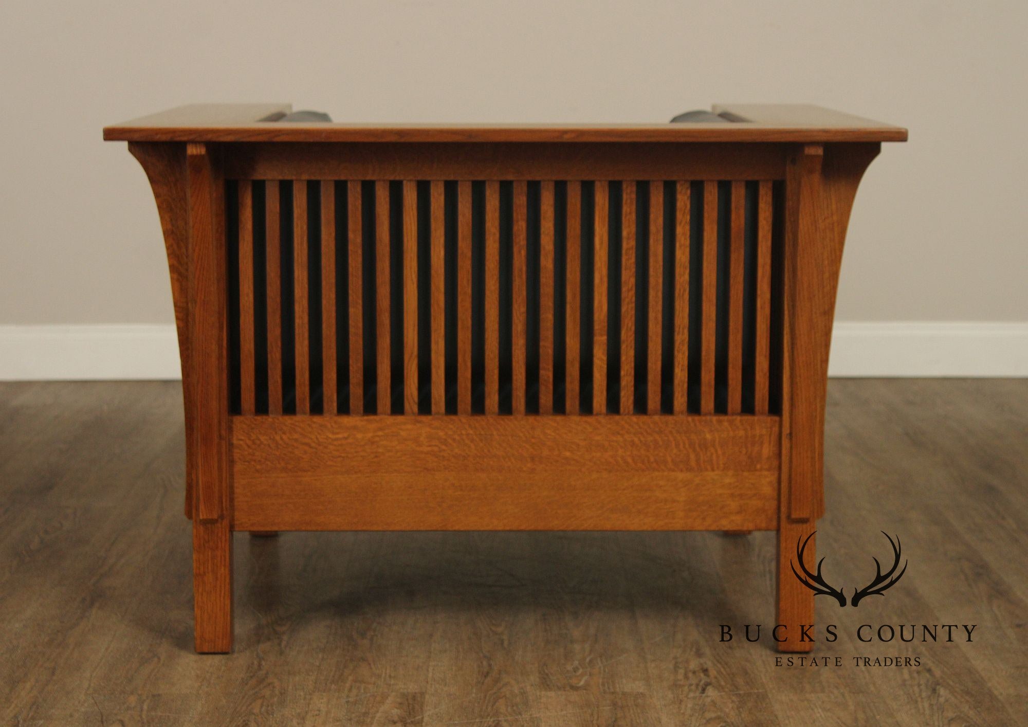 Stickley Mission Collection Oak Spindle Prairie Chair