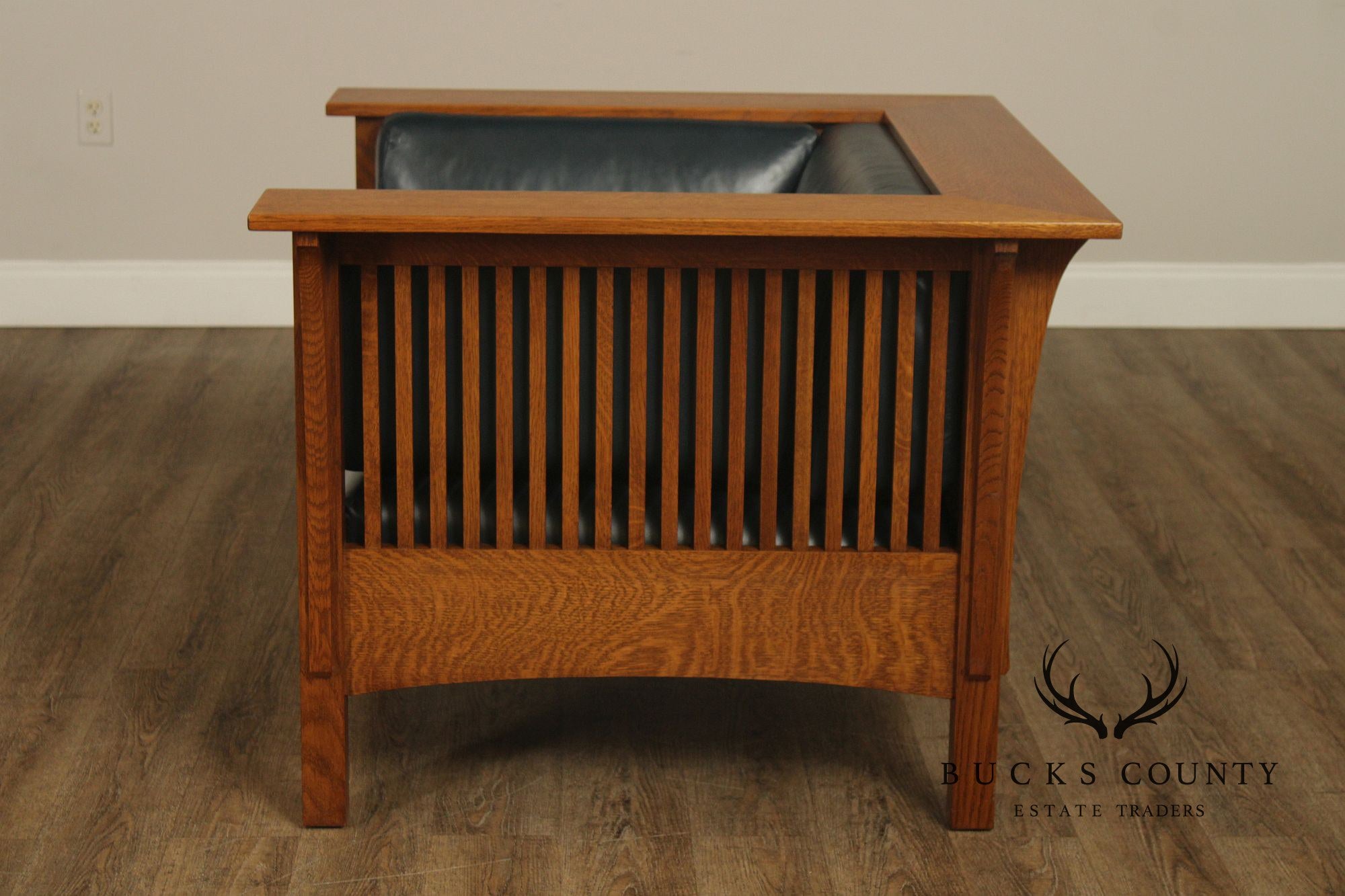 Stickley Mission Collection Oak Spindle Prairie Chair
