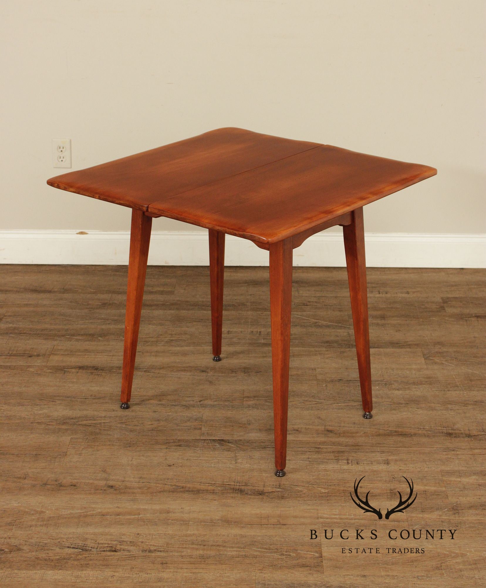 Cushman Colonial Creations Rock Maple Pivot Top Card Table