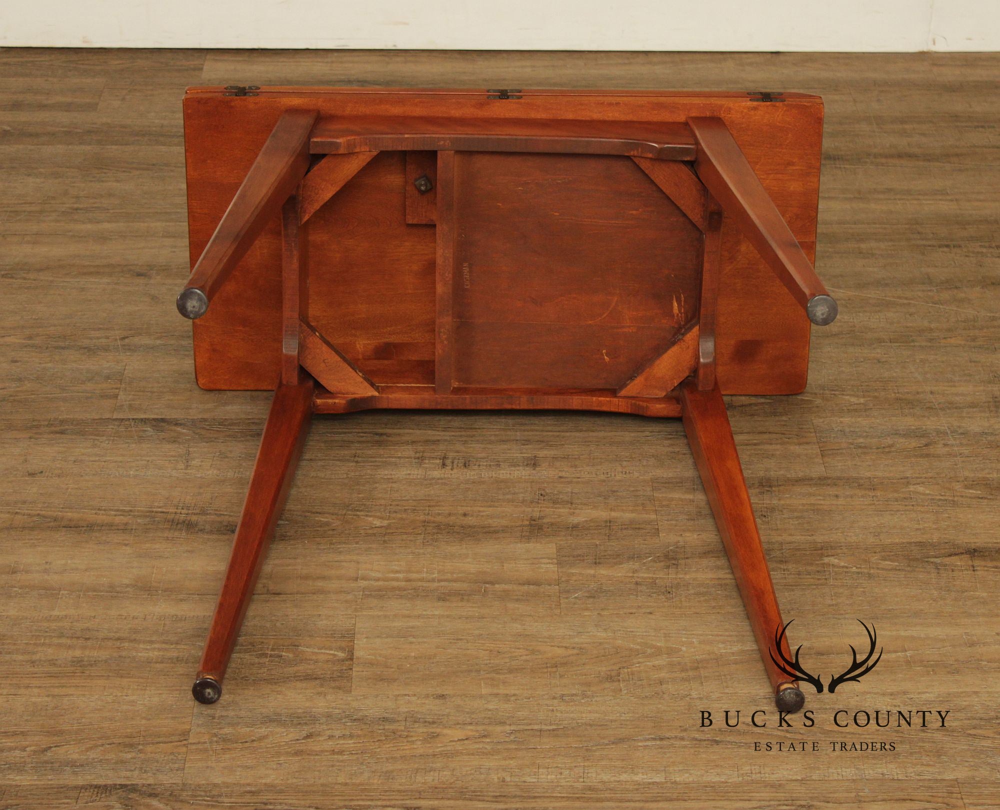 Cushman Colonial Creations Rock Maple Pivot Top Card Table