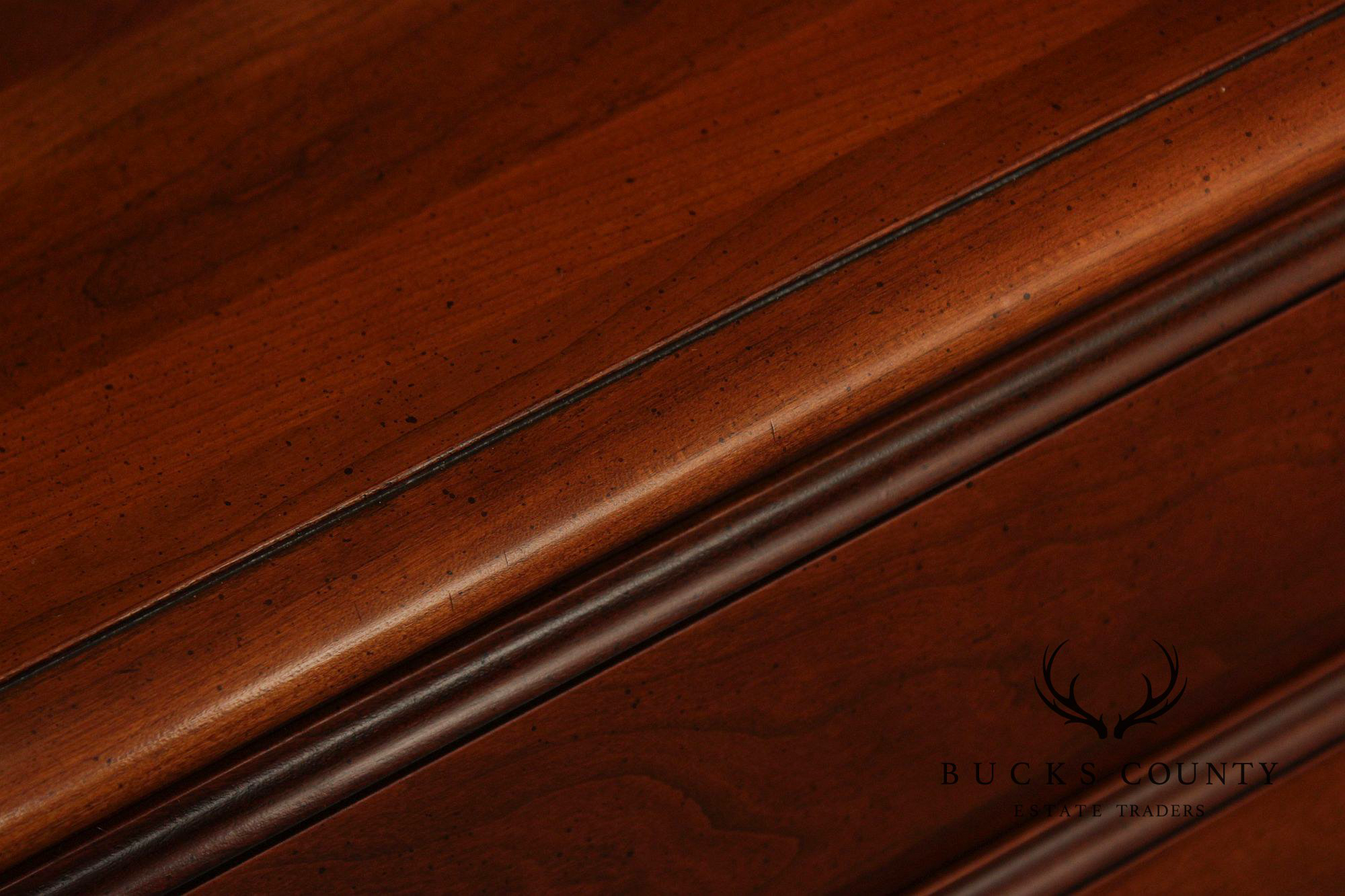 Queen Anne Style Cherry Silverware Chest on Stand