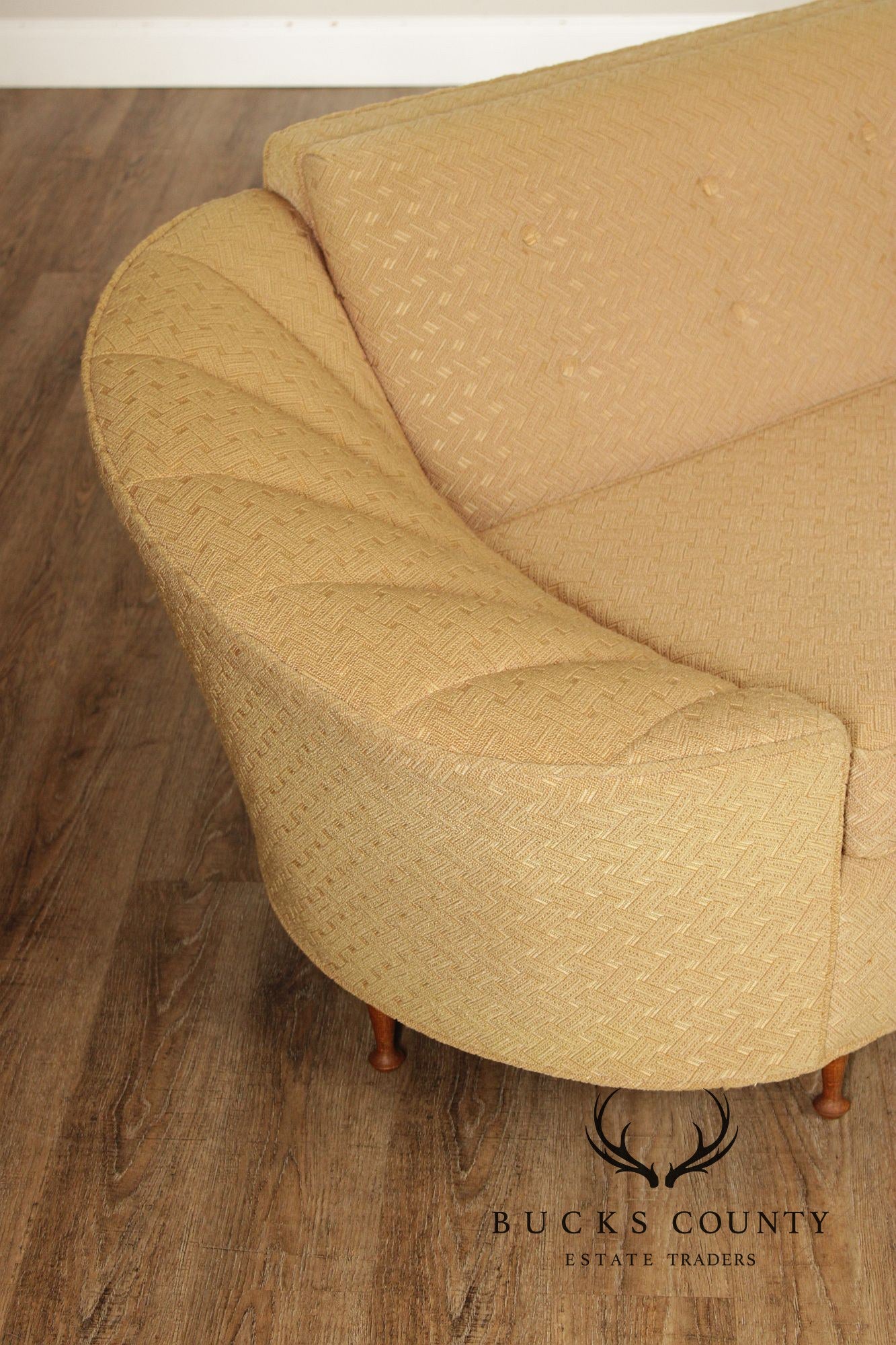 Mid Century Modern Curved Sectional Sofa