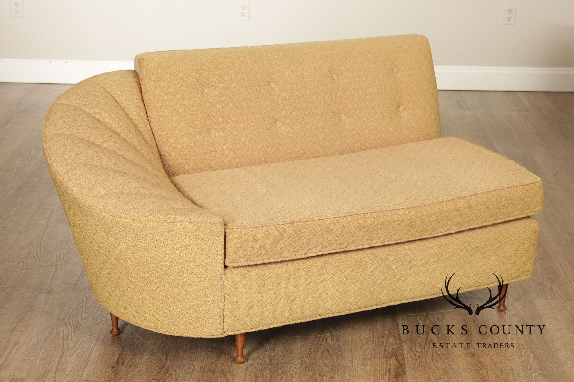 Mid Century Modern Curved Sectional Sofa