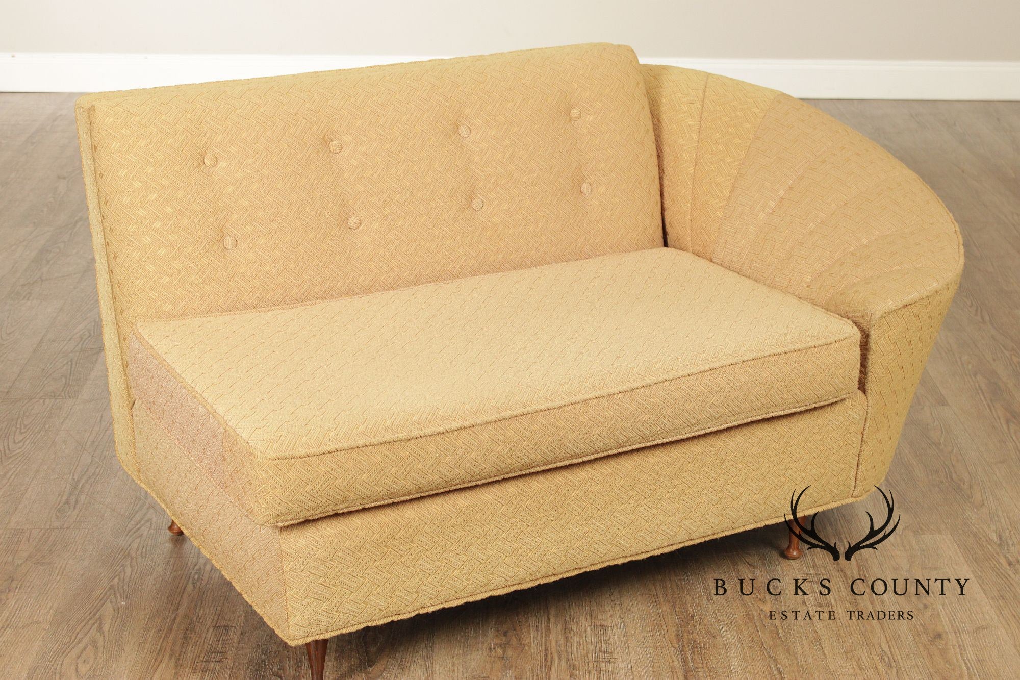 Mid Century Modern Curved Sectional Sofa