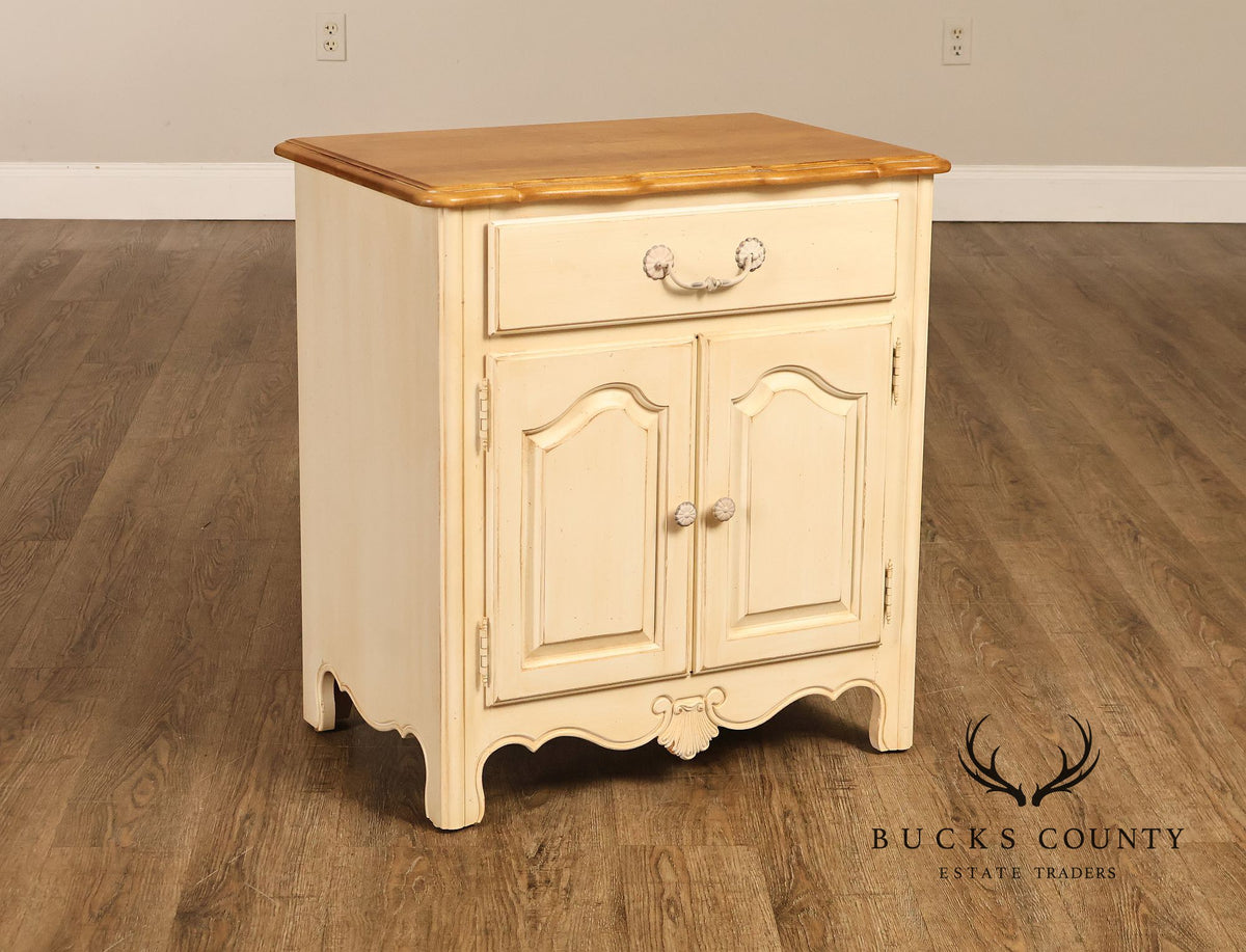 Ethan Allen 'Country French' Cream Painted Nightstand