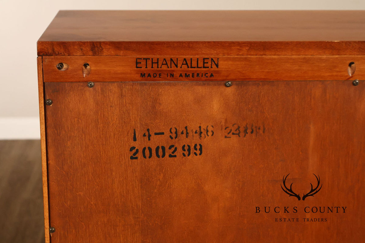 Ethan Allen 'Country Colors' Maple Open Bookcase