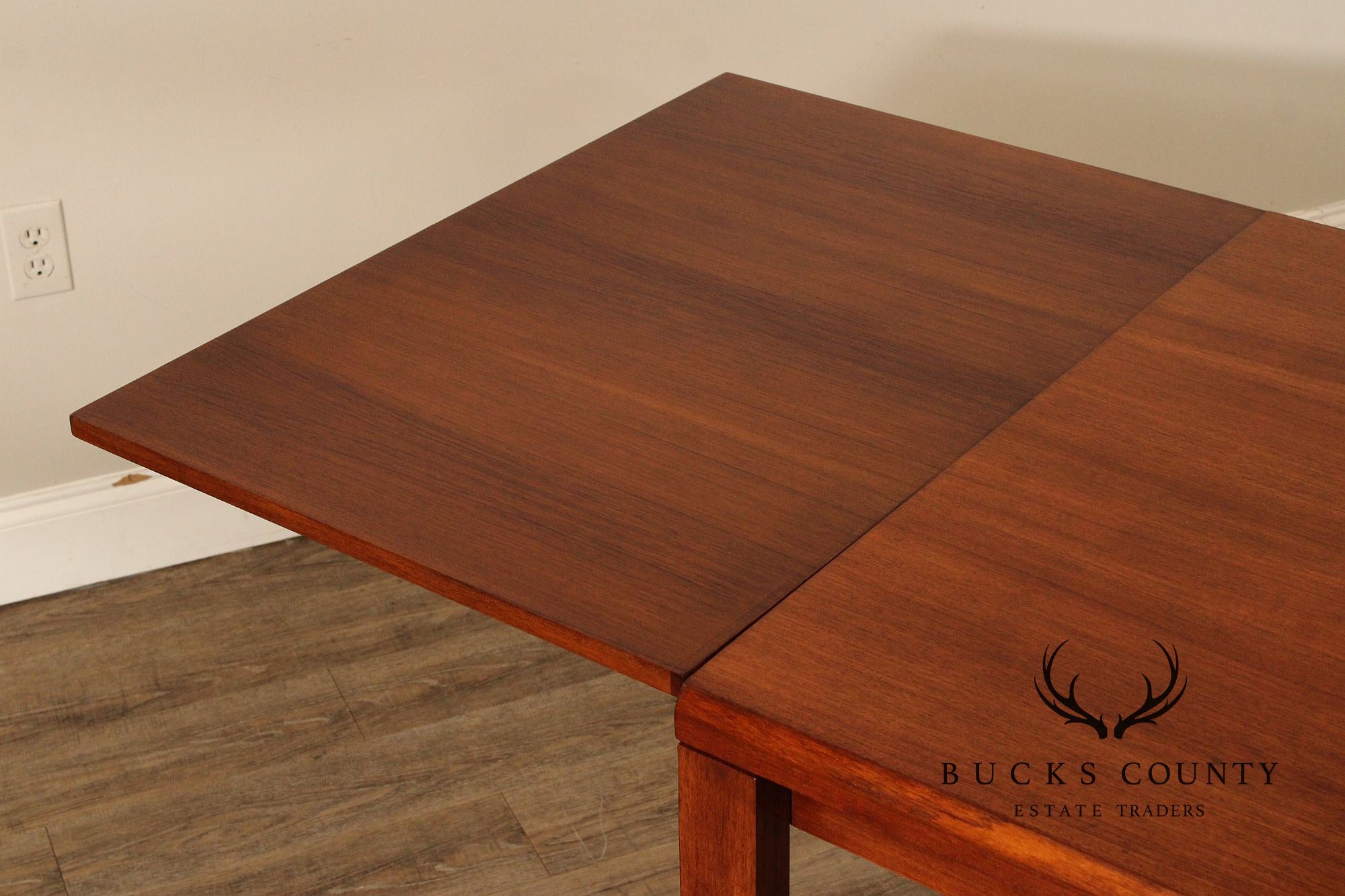 Moreddi Danish Modern Teak Draw-Leaf Dining Table