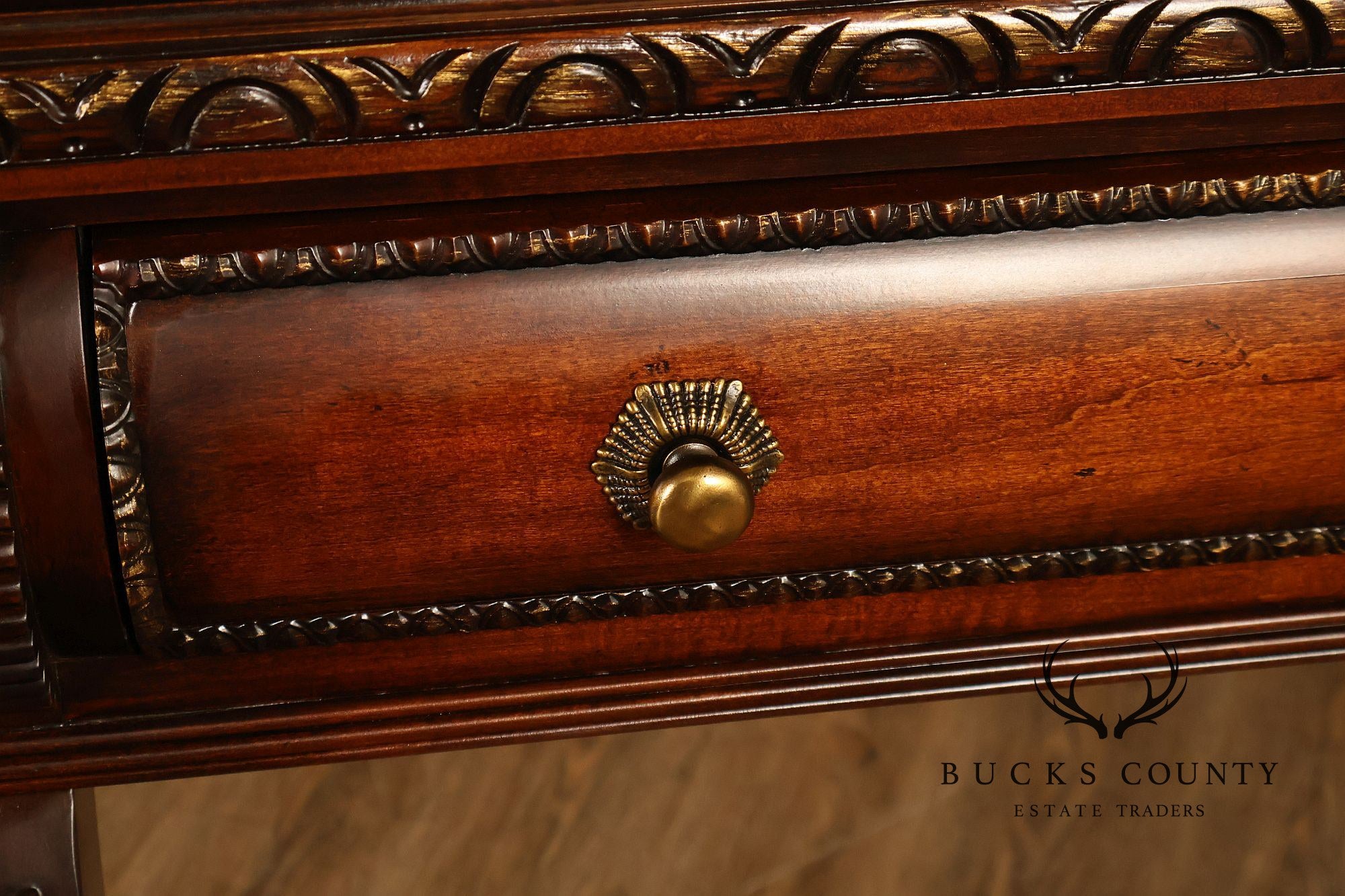Century Furniture Georgian Style Mahogany Console Sideboard