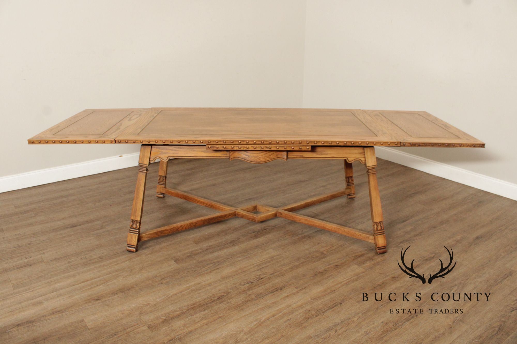 Romweber Viking Oak Draw-Leaf Dining Table