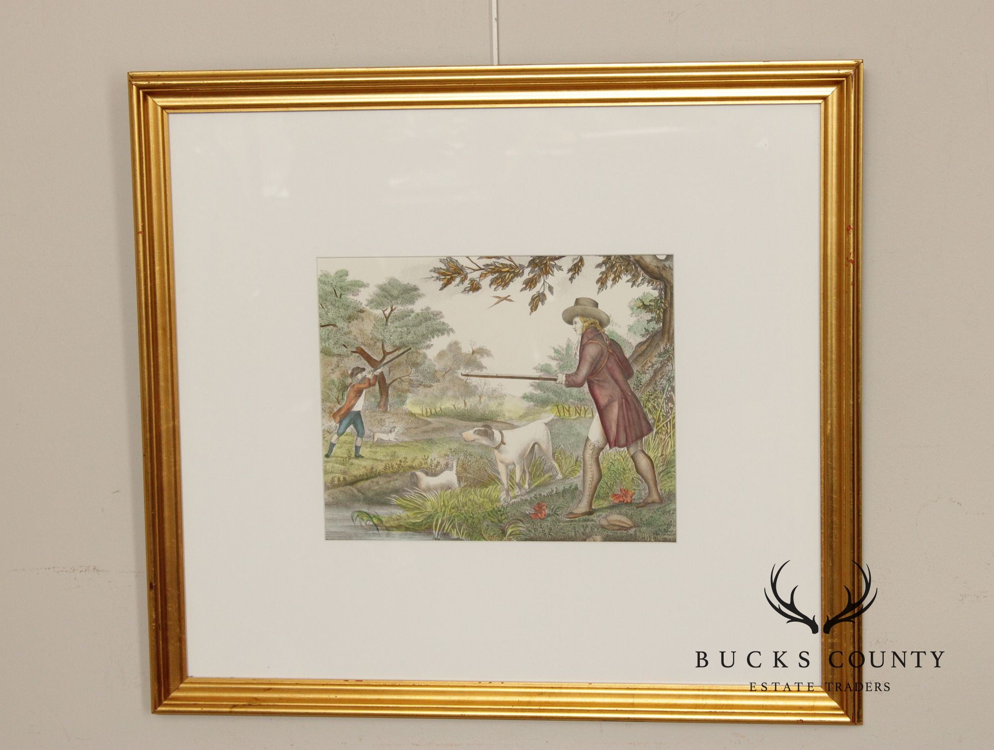 George Morland Pair of Prints, Game Hunt Scenes