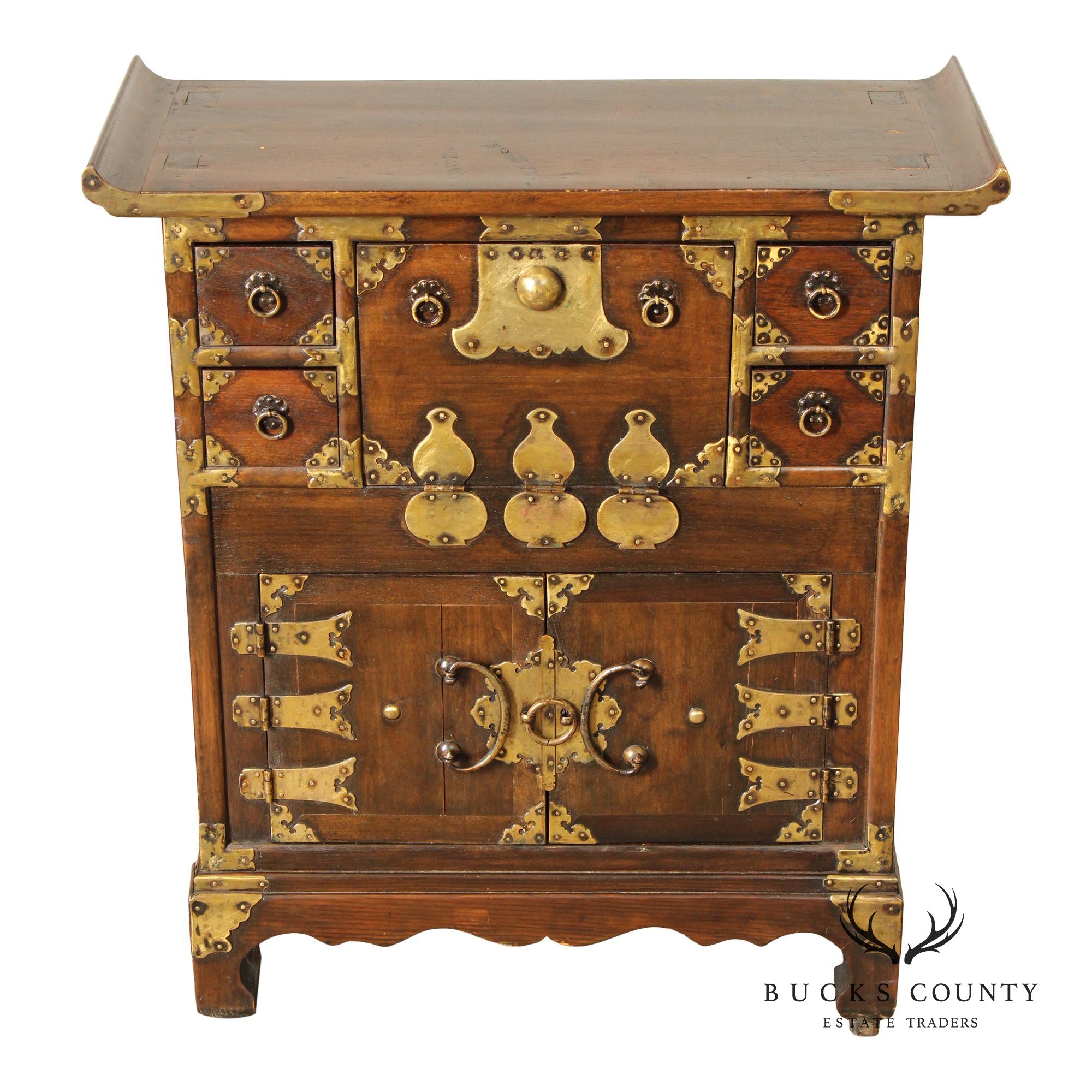 Antique Korean Hardwood Tansu Chest