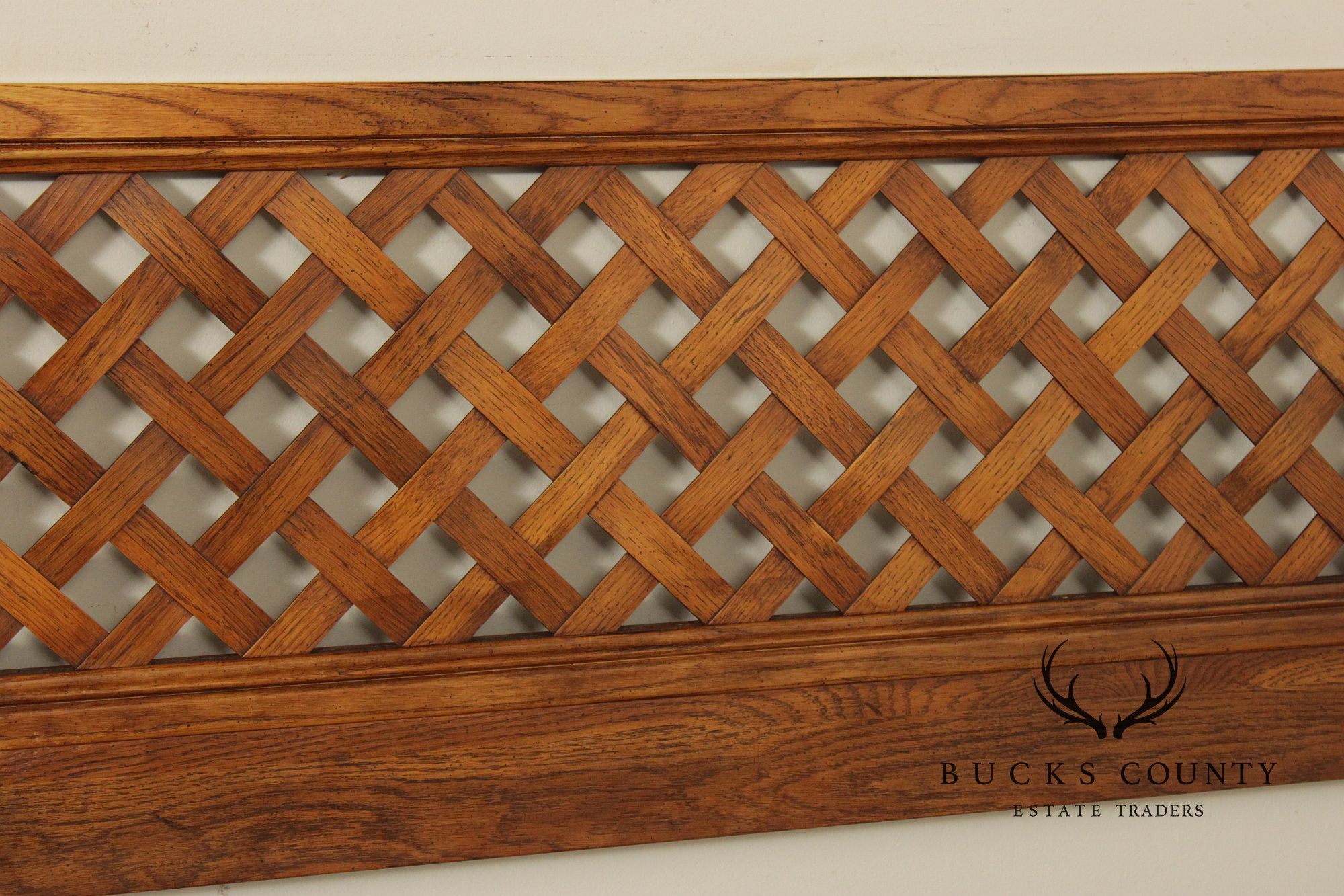 Henredon Artefacts Oak Lattice King Size Headboard