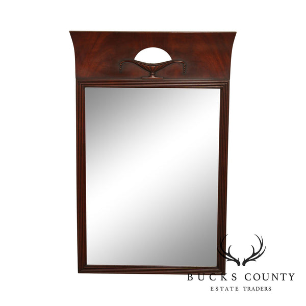Neoclassical Style Vintage Mahogany Framed Wall Mirror