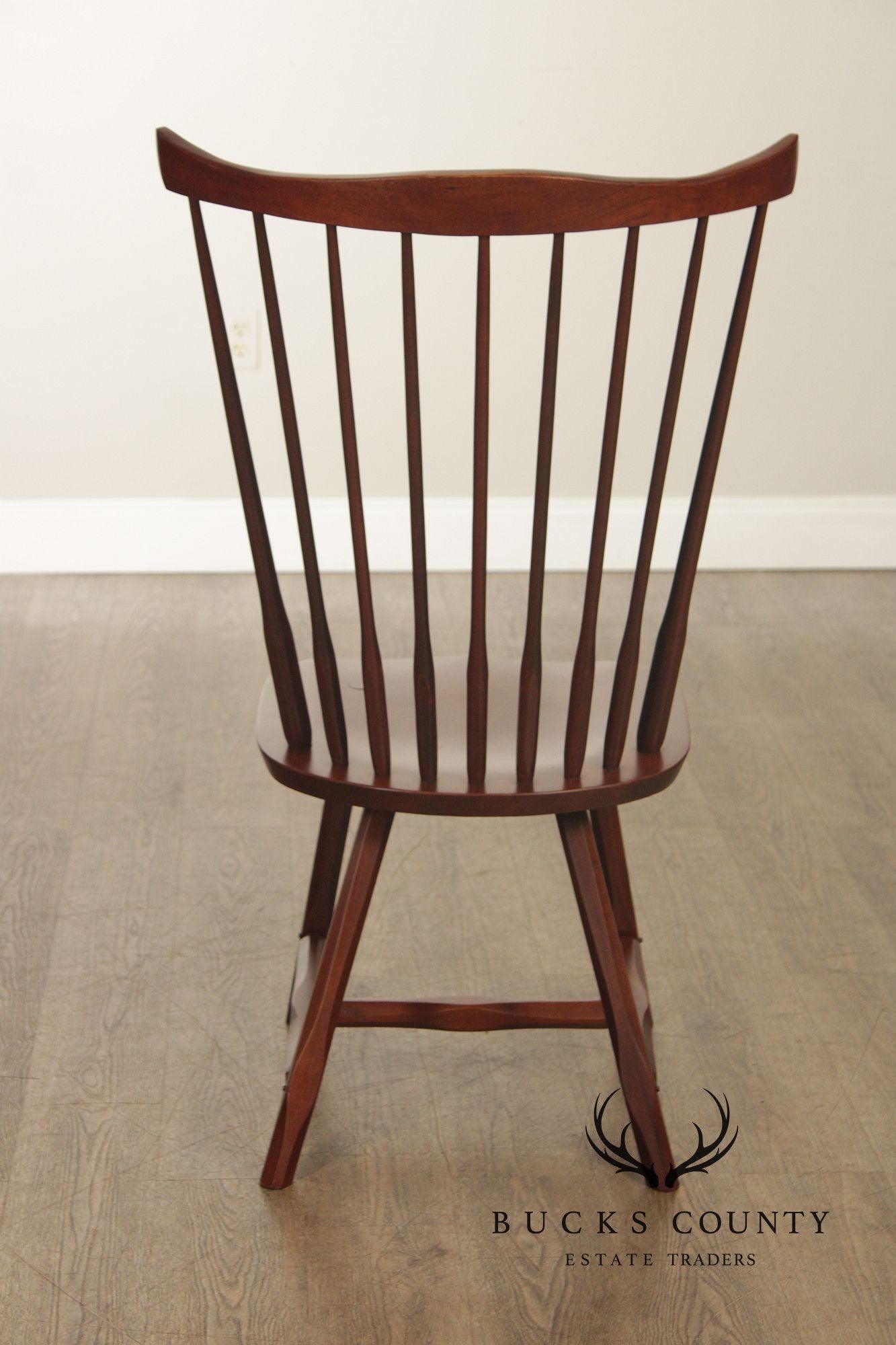 Hunt Country Furniture Set of Four Cherry Windsor Dining Chairs