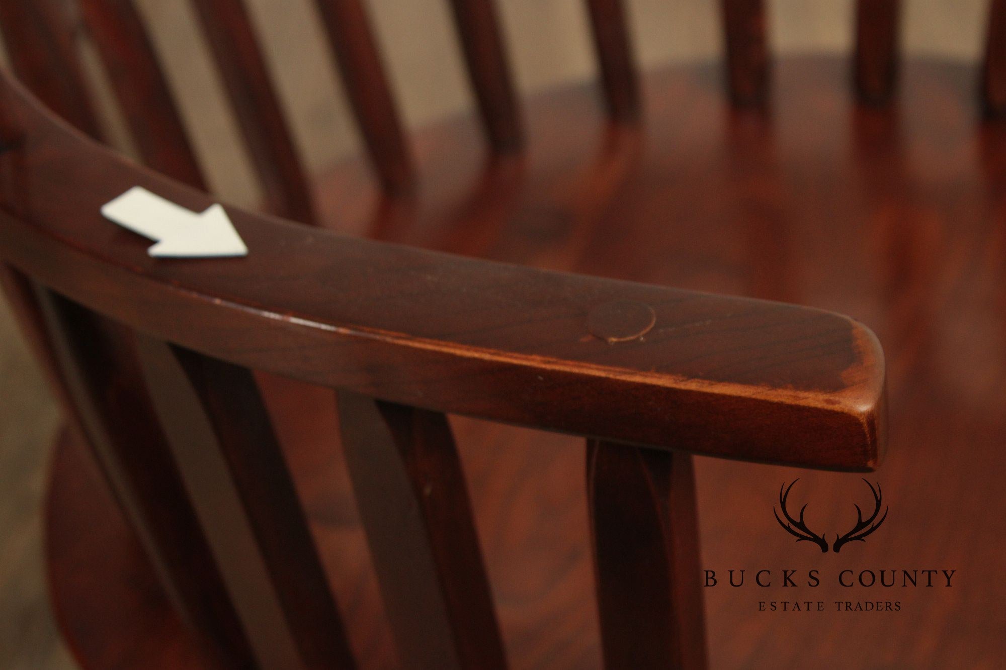Hunt Country Furniture Set of Four Cherry Windsor Dining Chairs