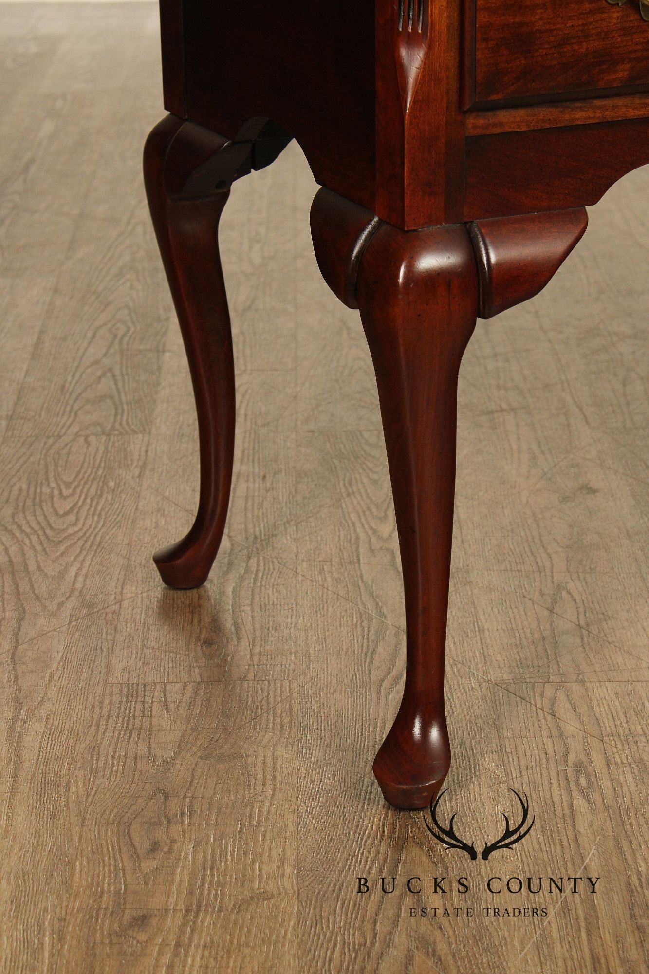 Queen Anne Style Cherry Lowboy Table