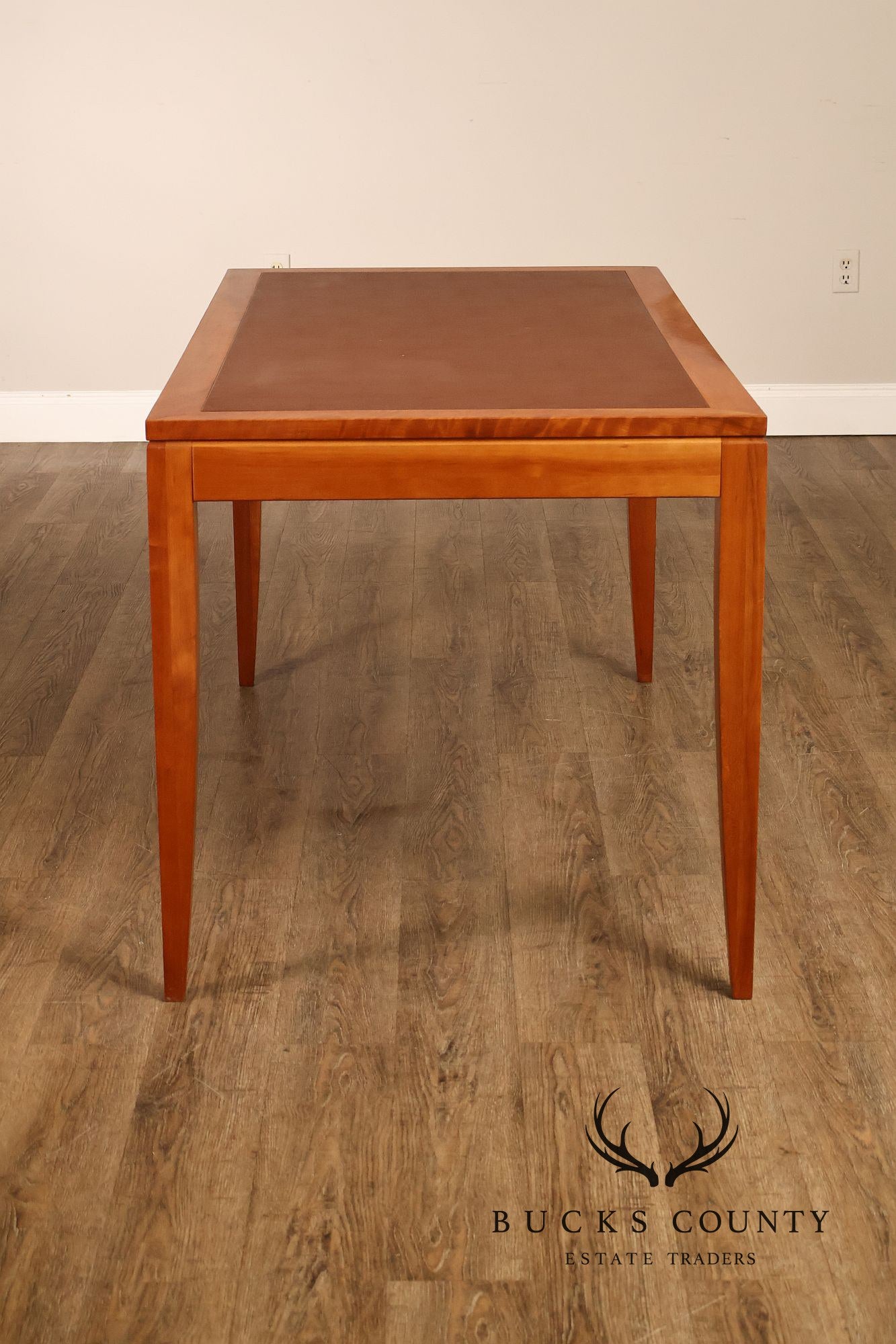 Copeland Furniture Leather Top Cherry Writing Desk
