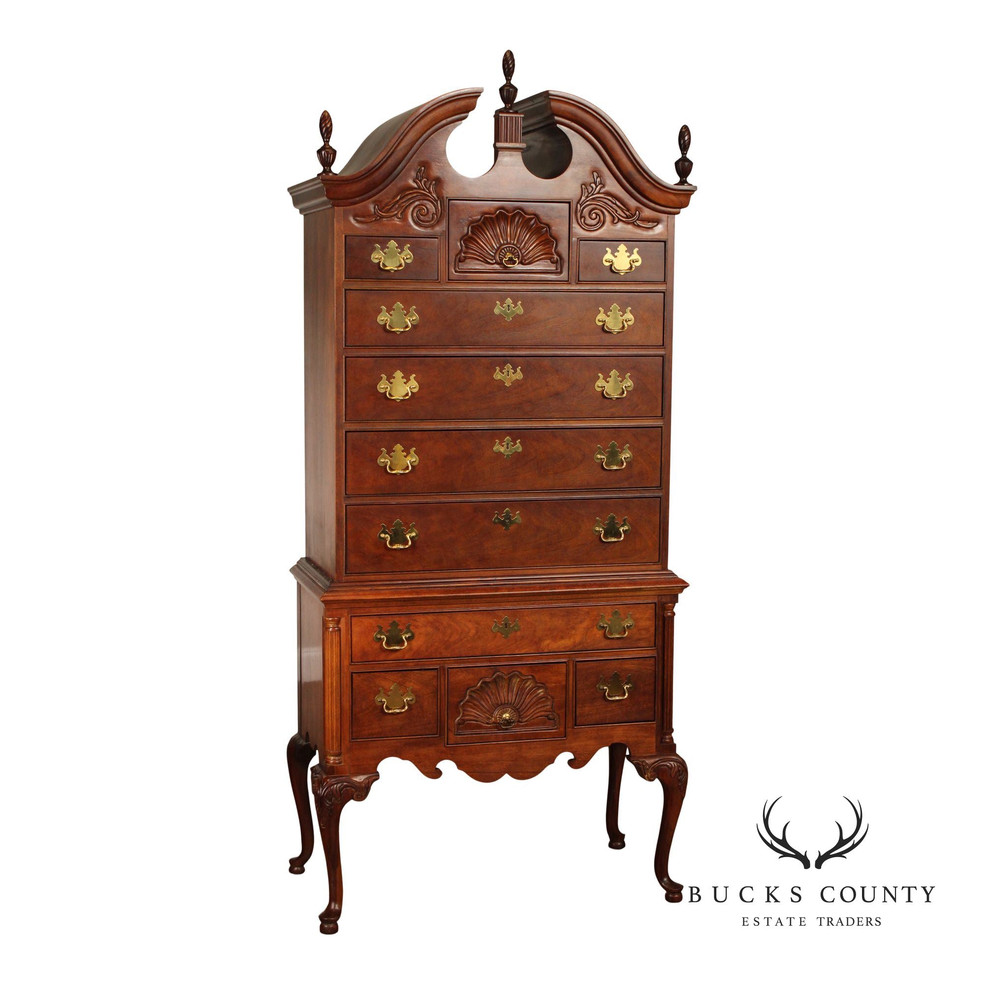 Thomasville 'The Mahogany Collection' Queen Anne Style Highboy