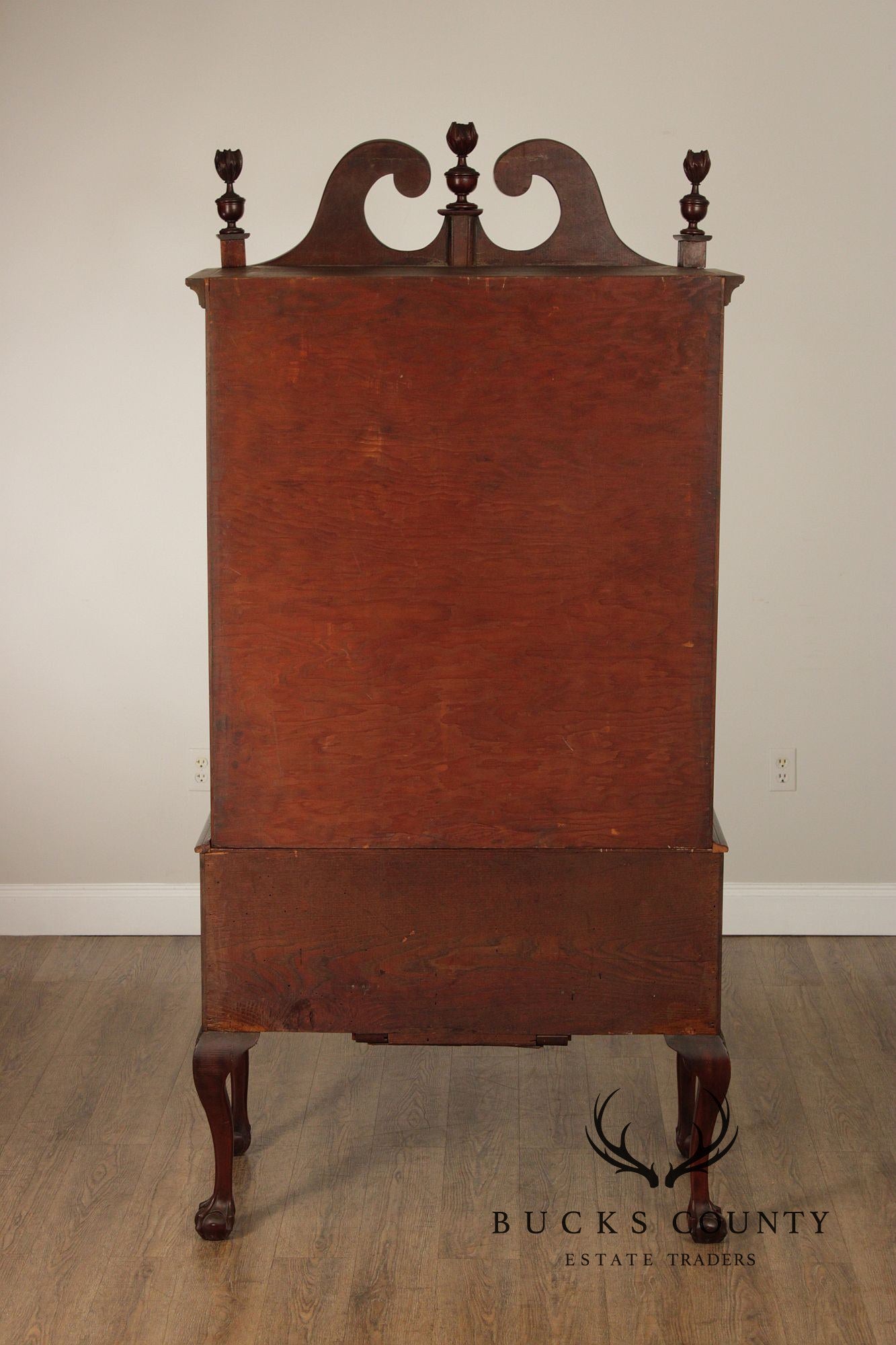 Feldenkrais Chippendale Style Mahogany Highboy Chest