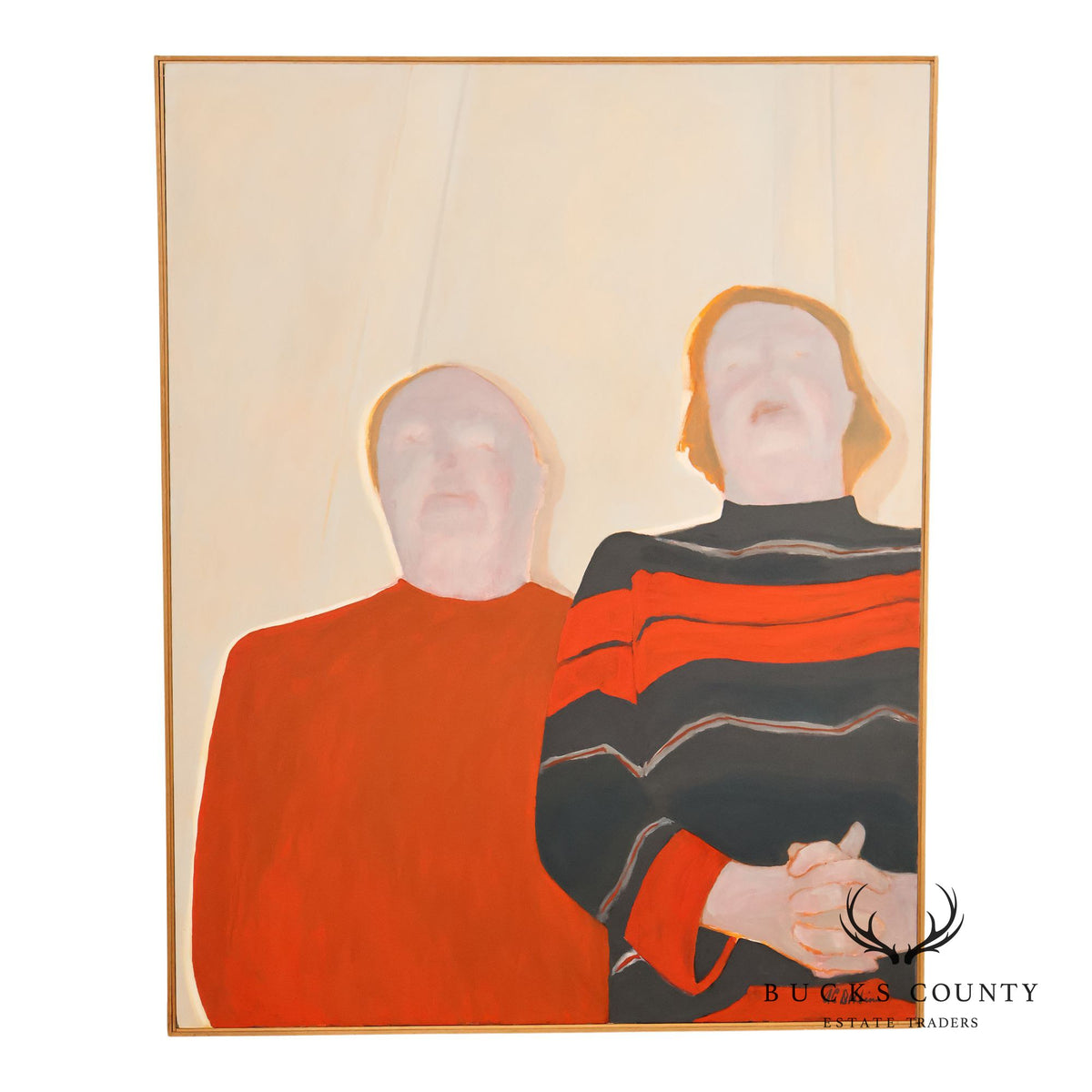 Anne Cooper Dobbins Oil Painting, Midwestern Couple
