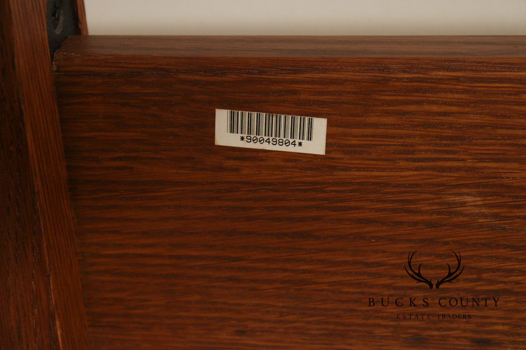 Stickley Mission Style Oak and Leather Queen Bed