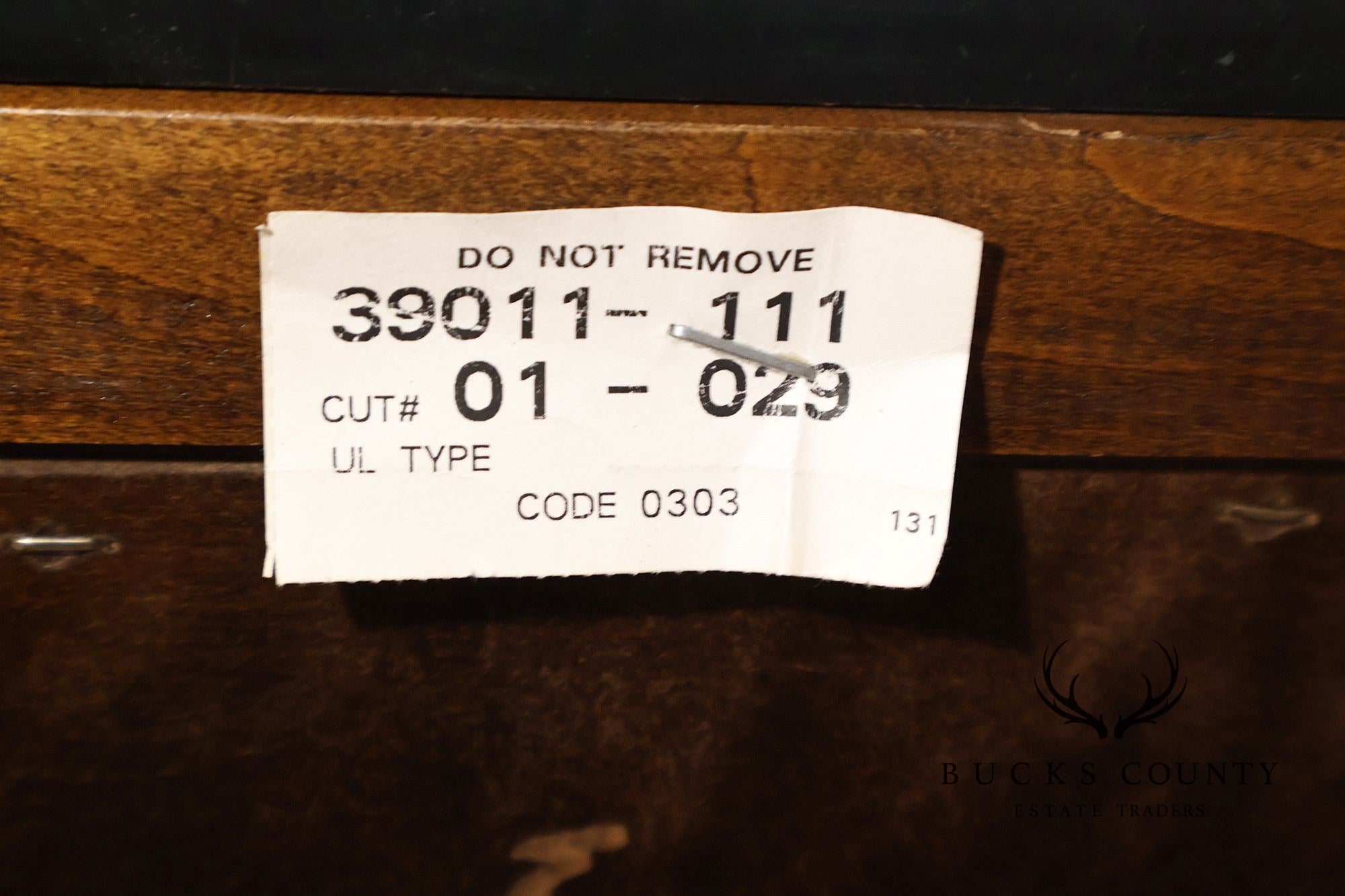 Thomasville Bogart Collection Pair of Marble Top Burlwood Commodes