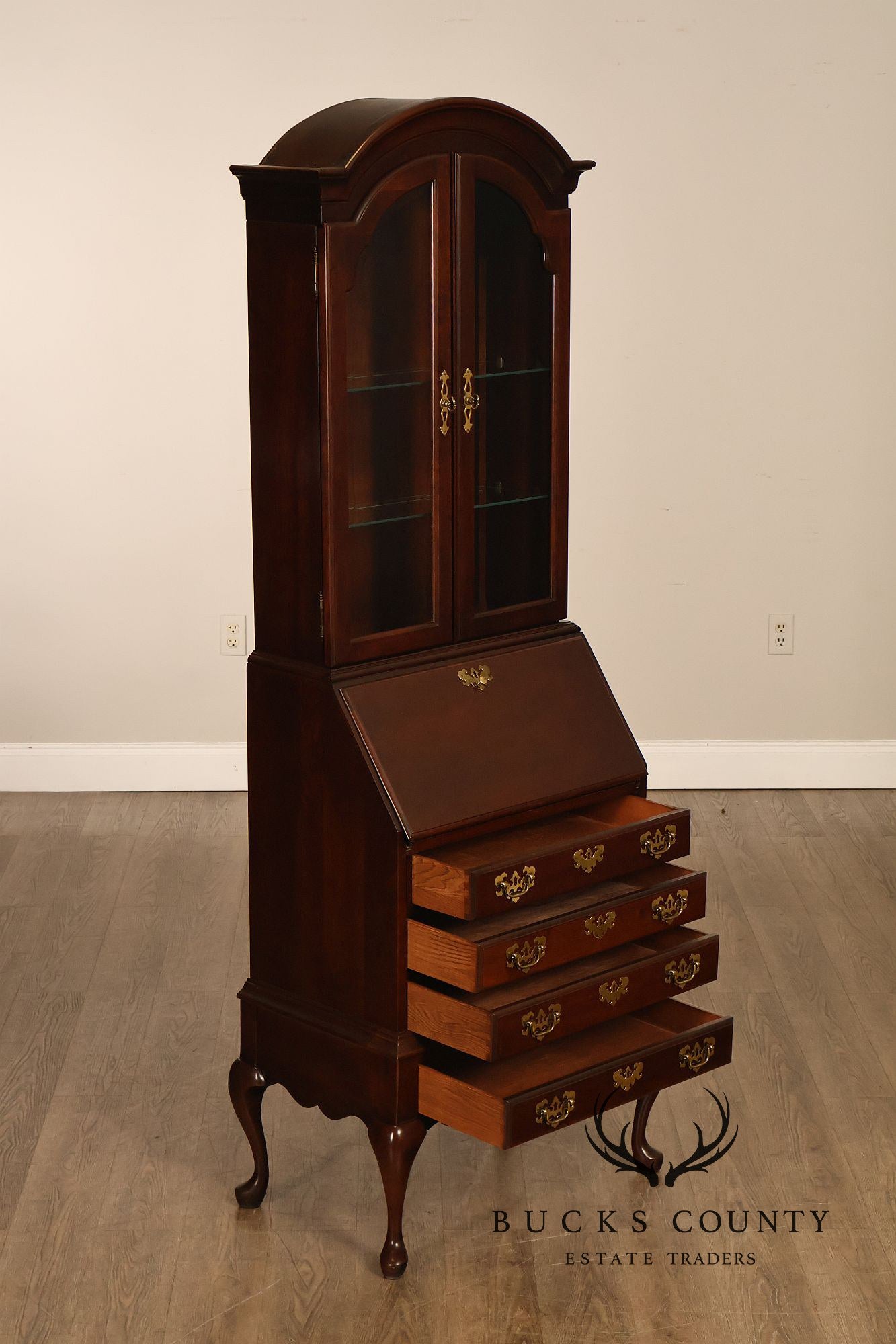 Jasper Cabinet Queen Anne Style Cherry Secretary Desk