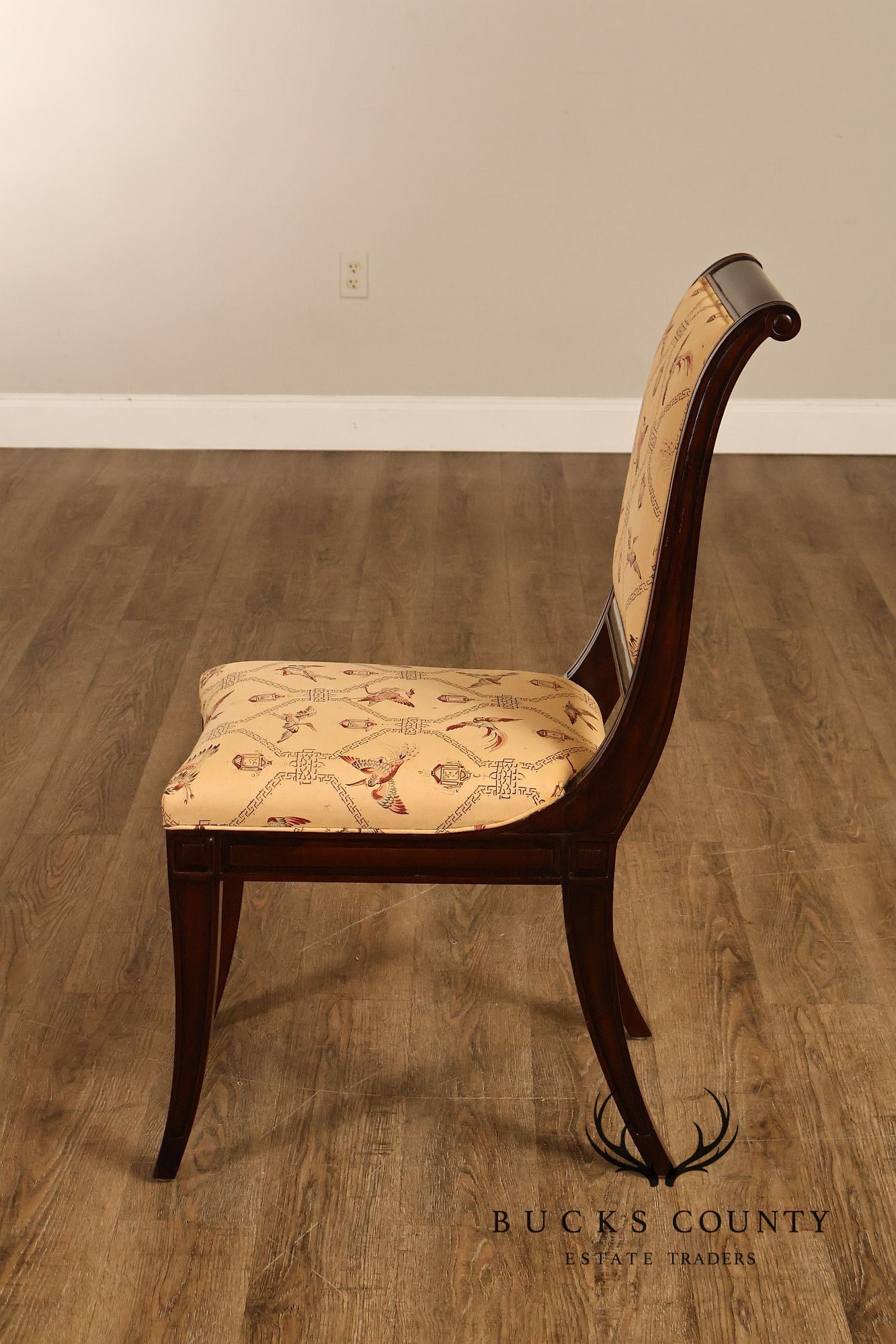 Empire Style Set of Ten Mahogany Dining Chairs