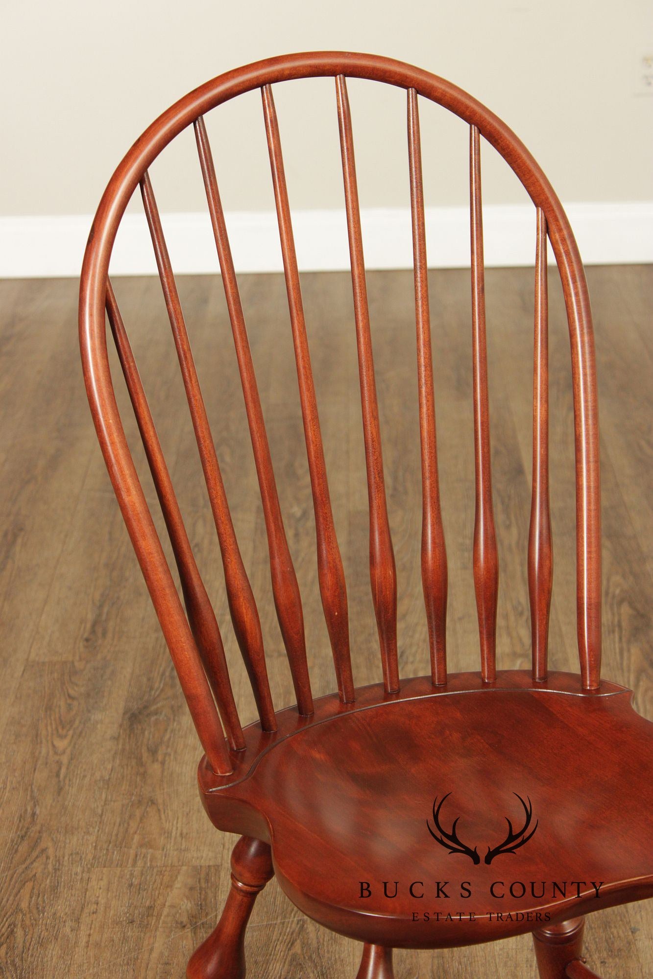 Nichols & Stone Pair of Maple Windsor Dining Chairs