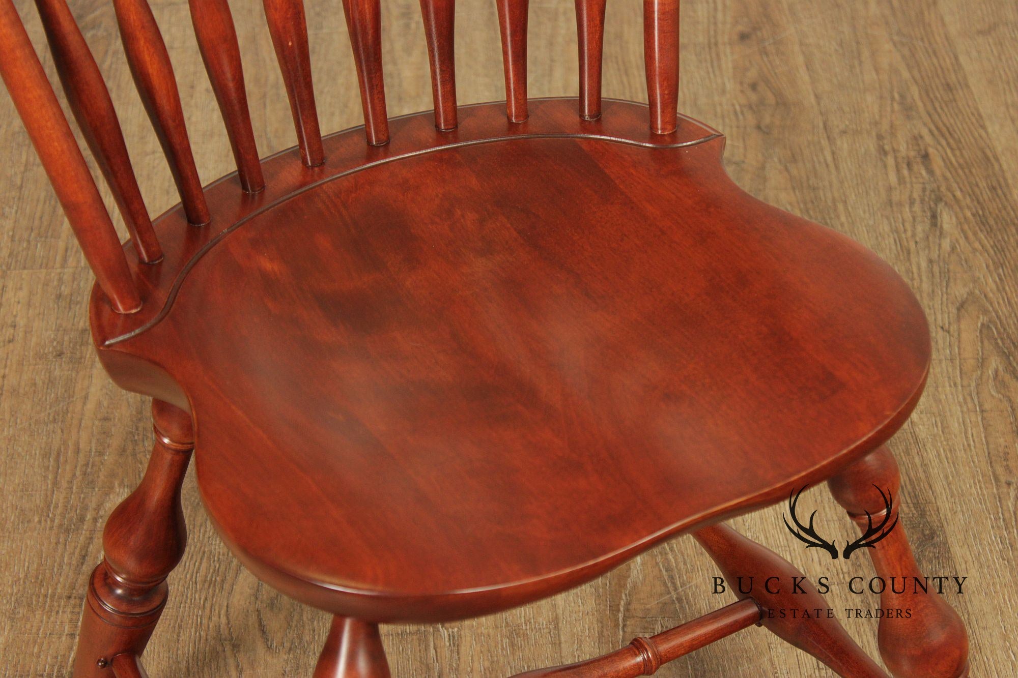 Nichols & Stone Pair of Maple Windsor Dining Chairs