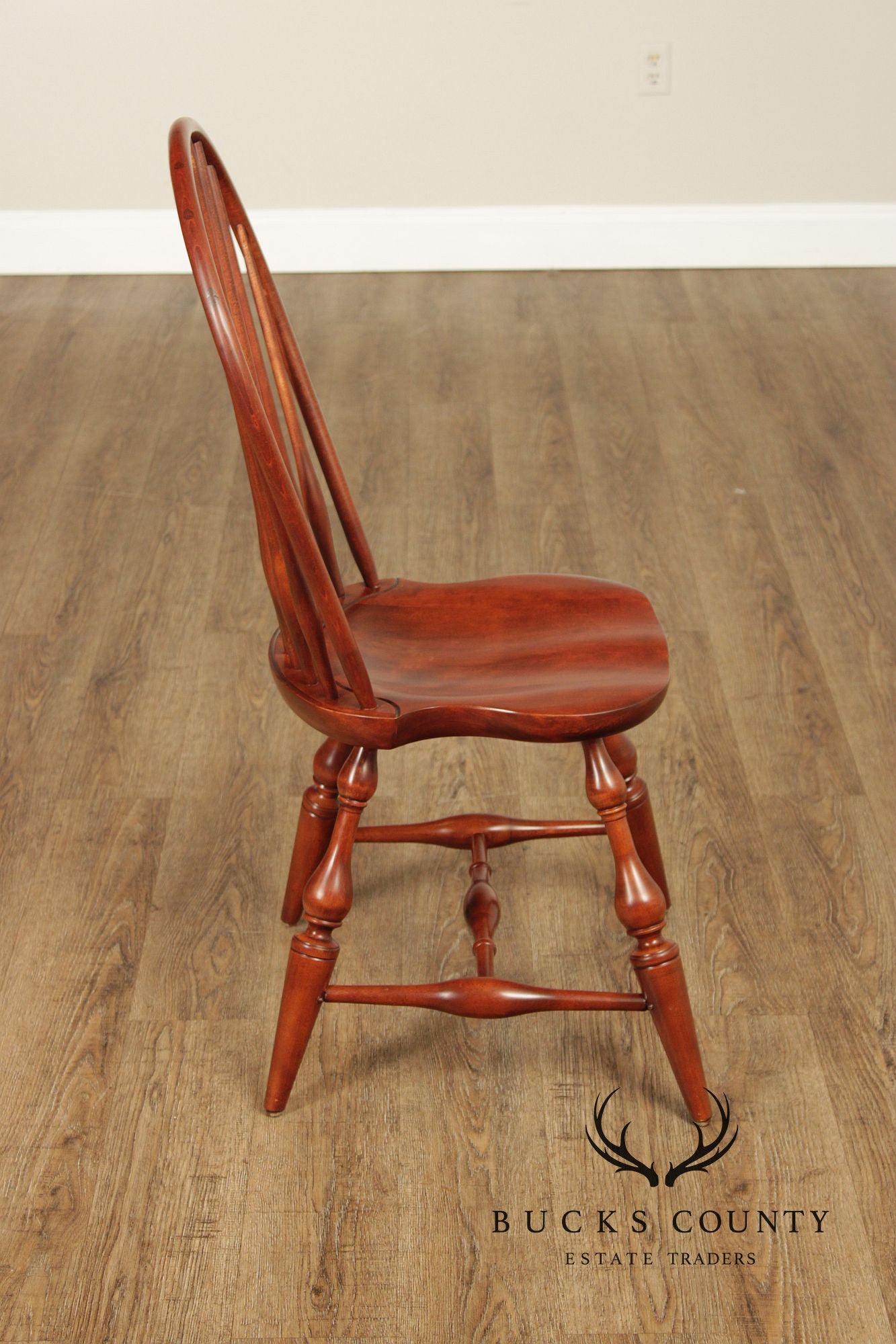 Nichols & Stone Pair of Maple Windsor Dining Chairs