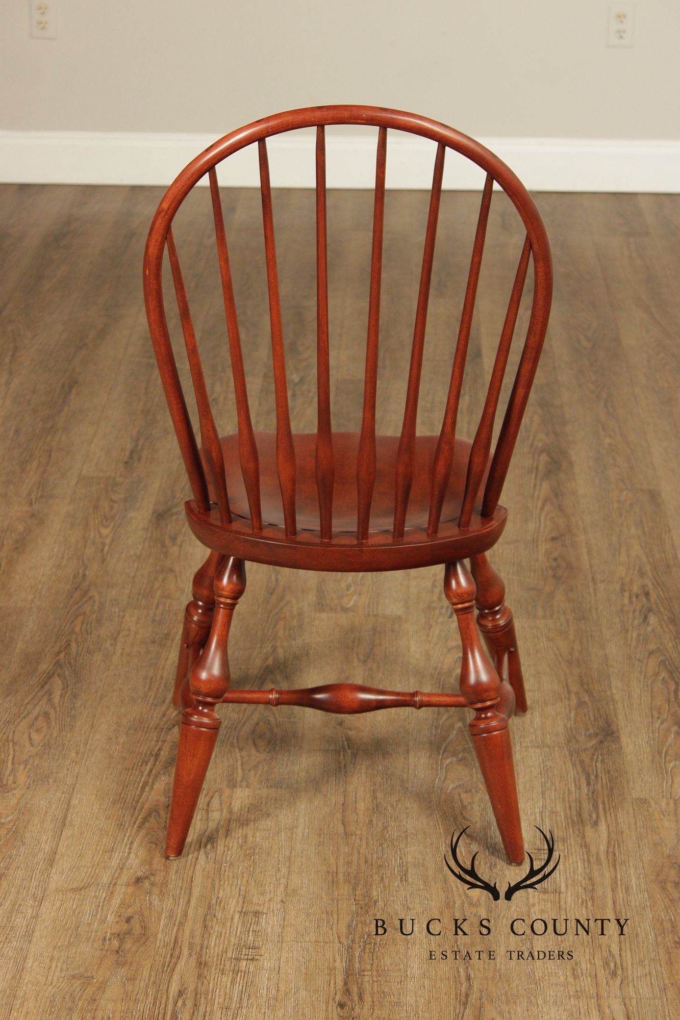 Nichols & Stone Pair of Maple Windsor Dining Chairs