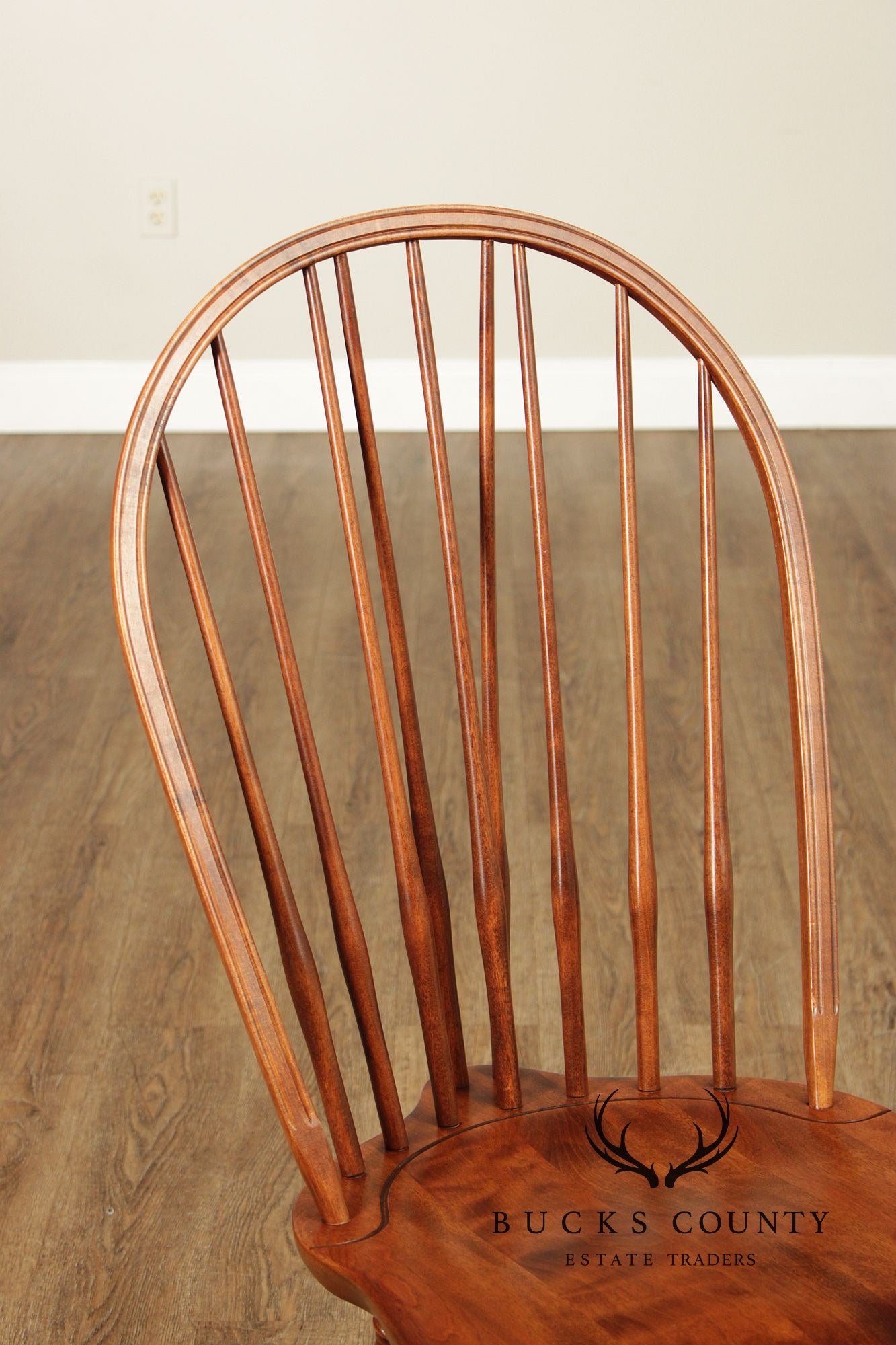 Nichols & Stone Pair of Maple Windsor Side Dining Chairs