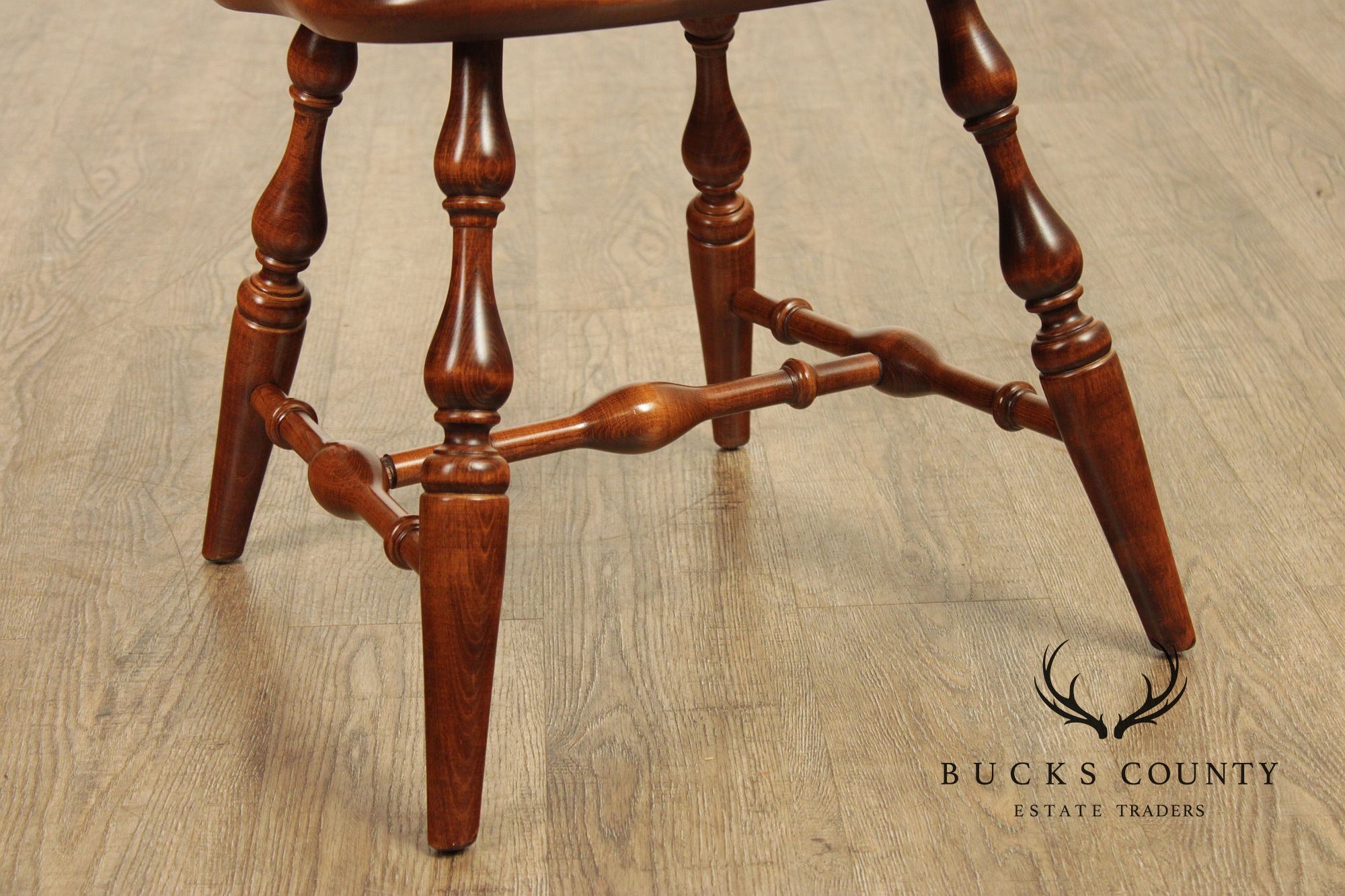 Nichols & Stone Pair of Maple Windsor Side Dining Chairs